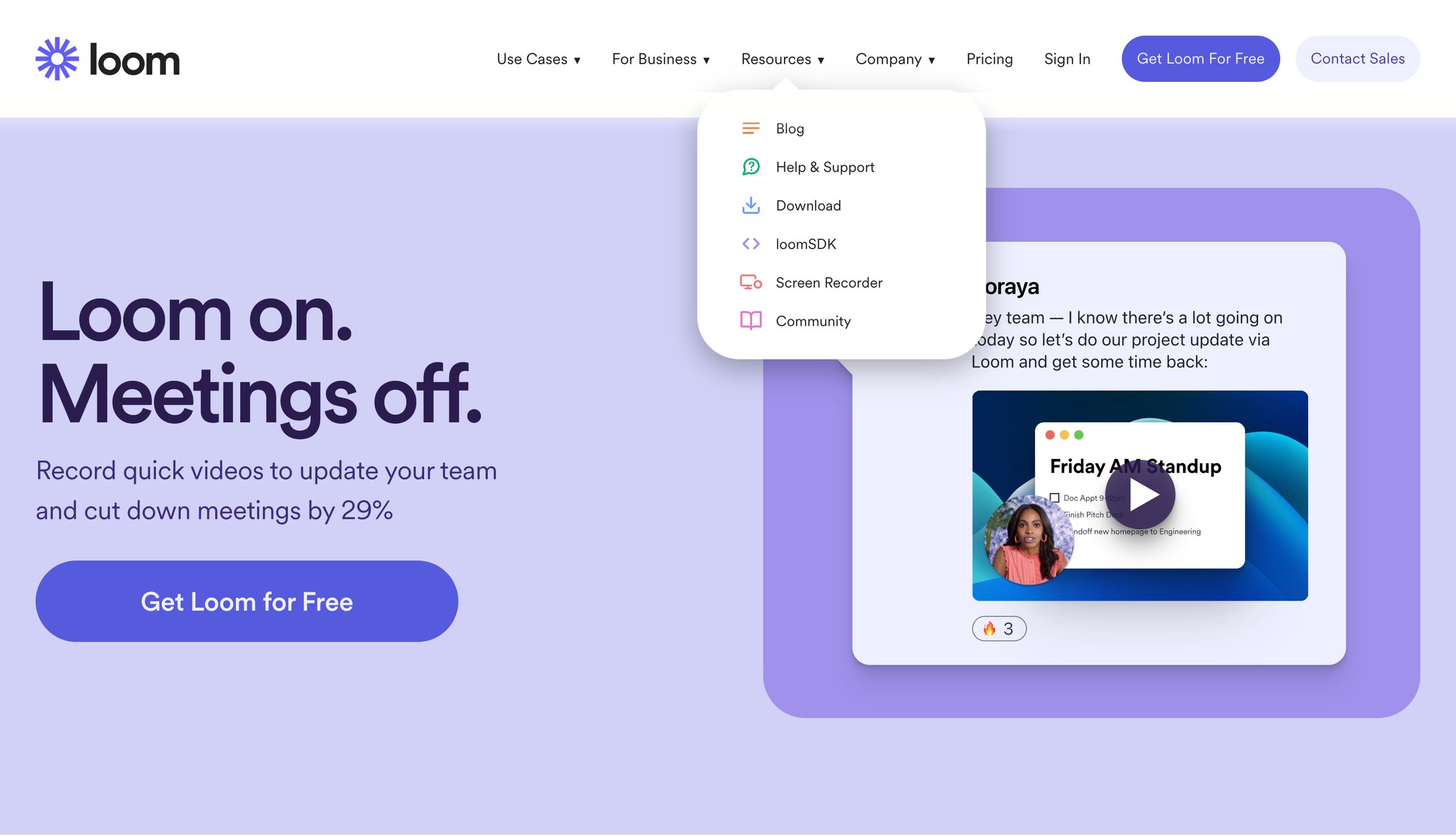 Loom - Loom Async Video Messaging for Work | Loom screen