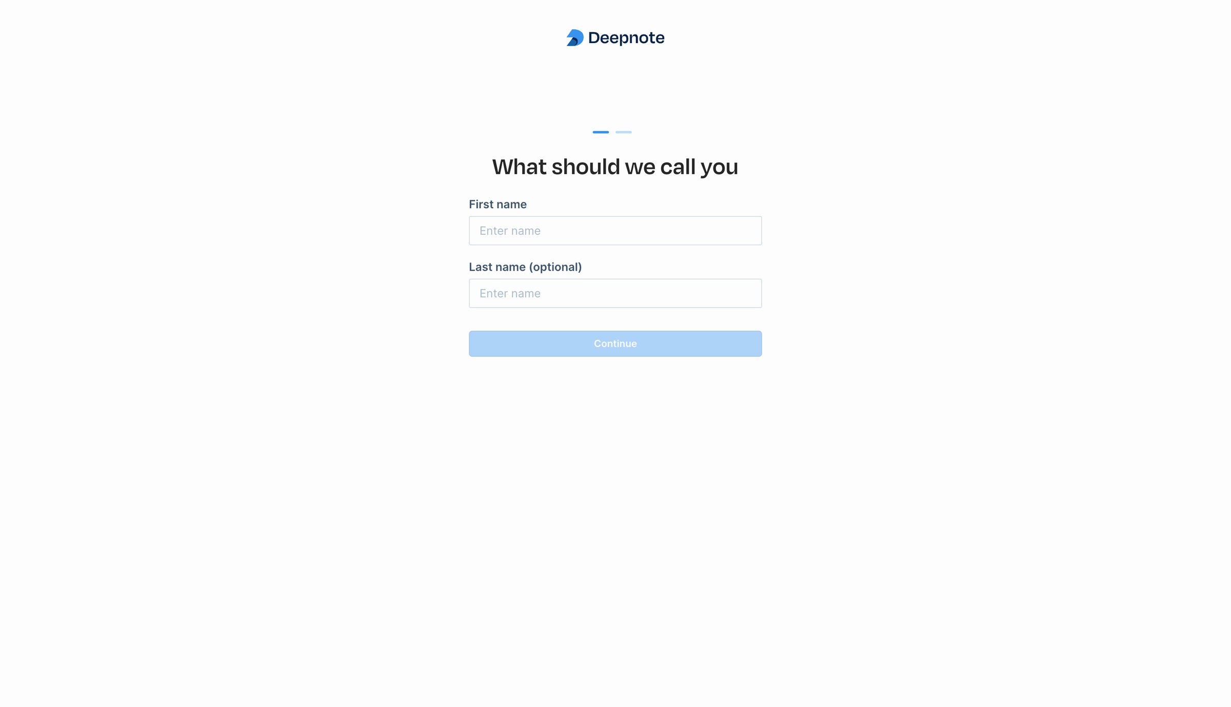 Deepnote screen