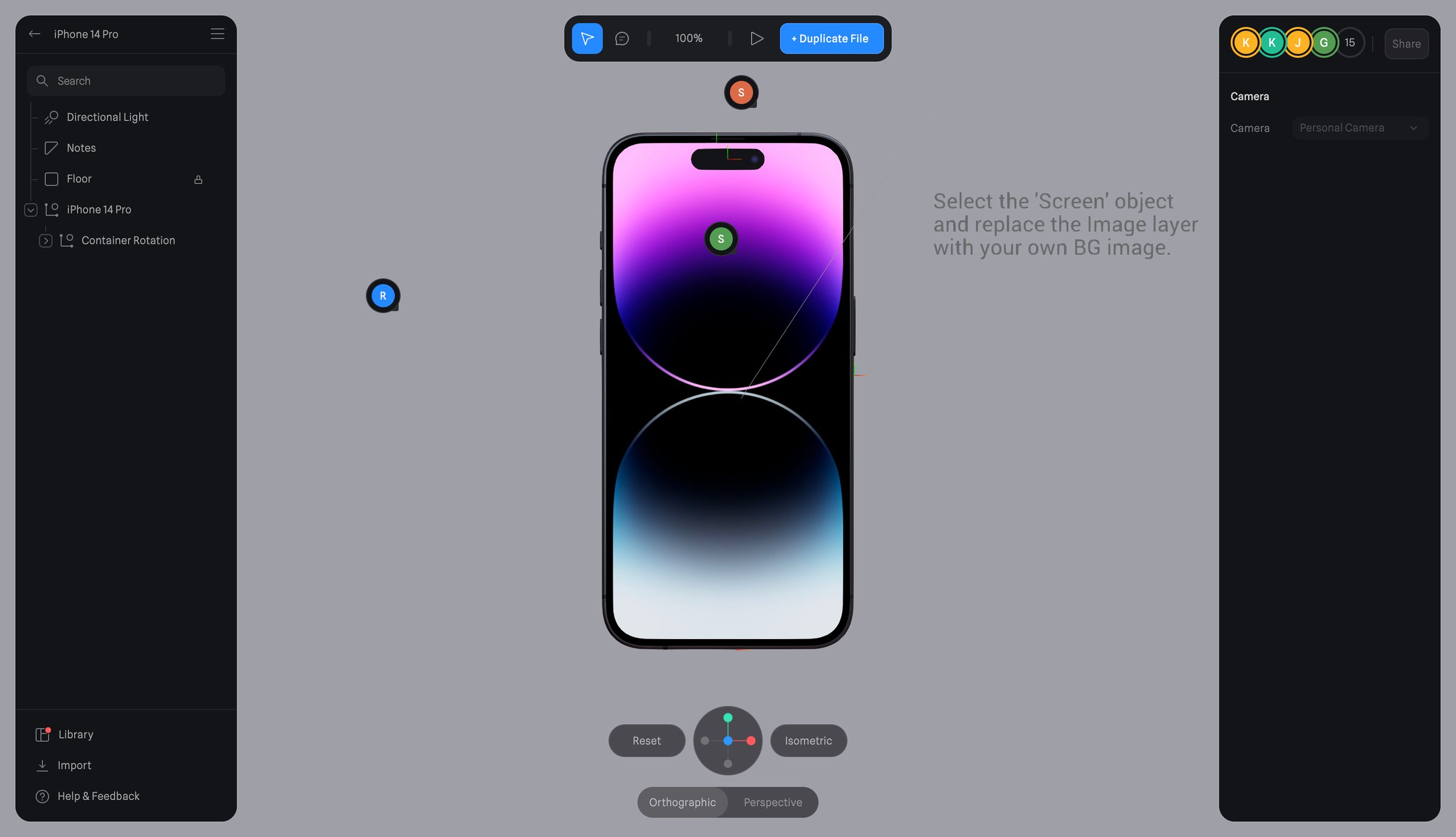 Spline - iPhone 14 Pro · Spline screen