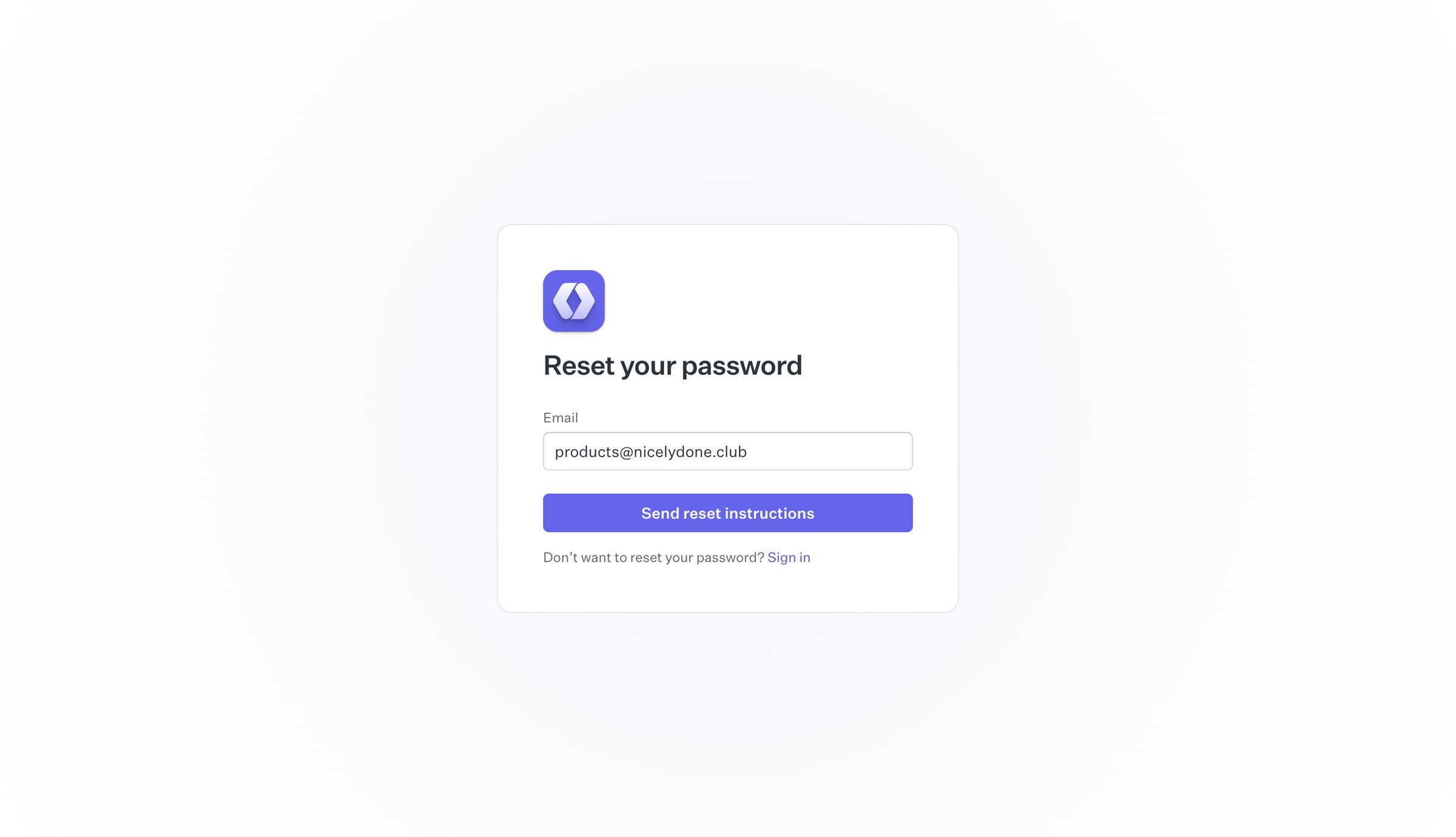 Reset password | WorkOS from WorkOs