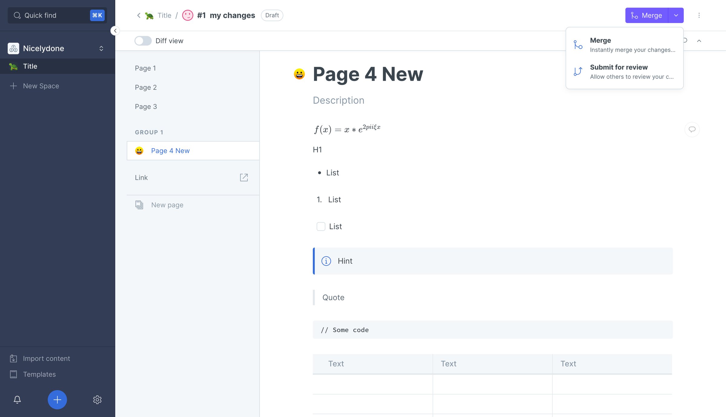 Gitbook - Page 3 - Title screen