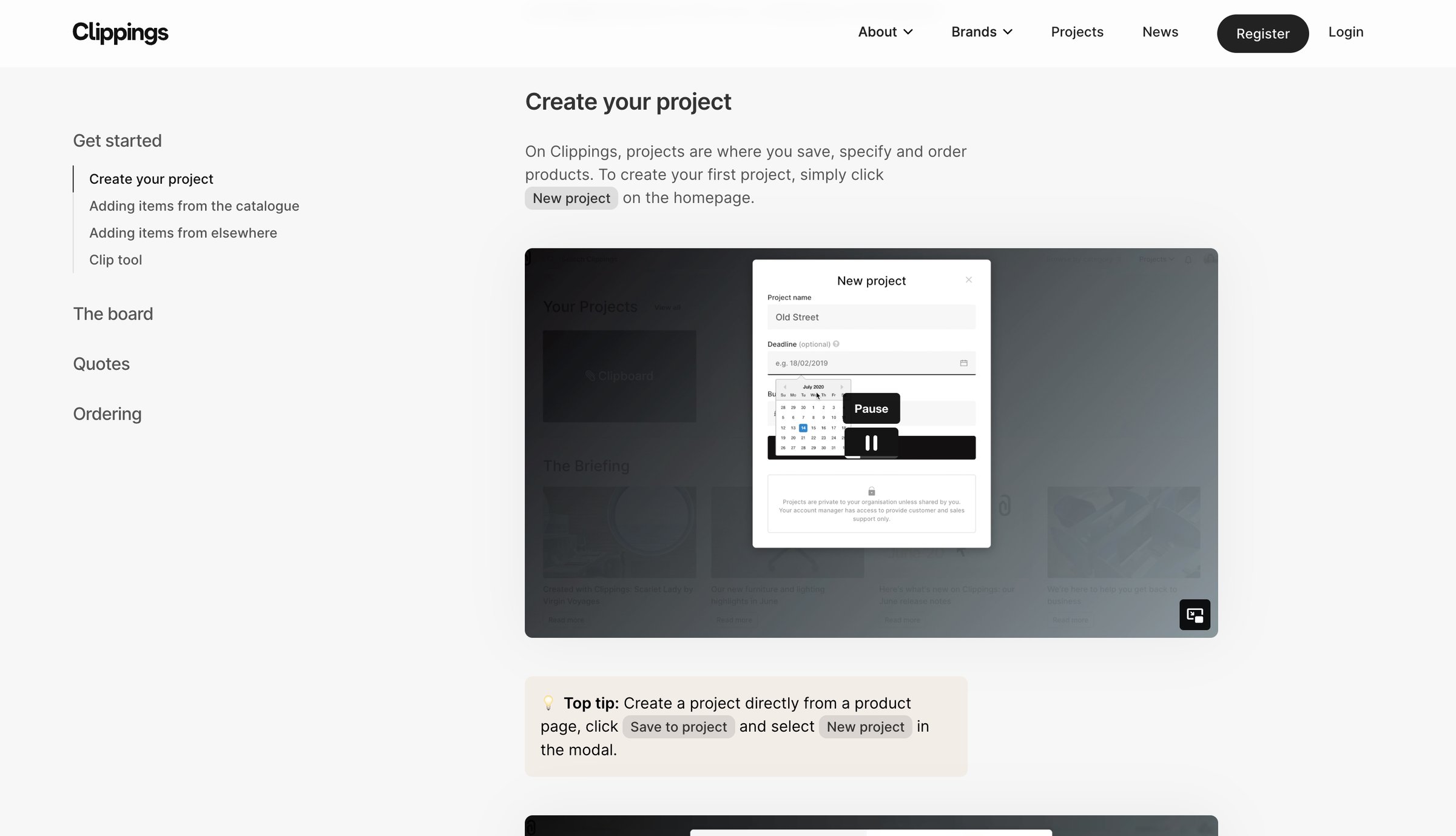 Clippings - Clippings – Discover The Procurement Platform screen