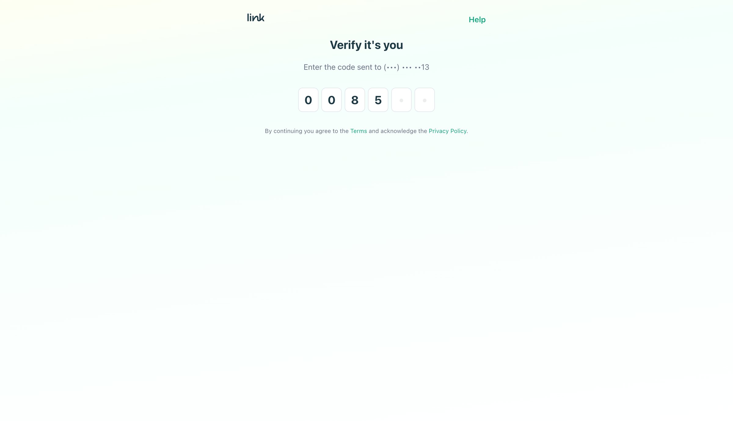 Link screen