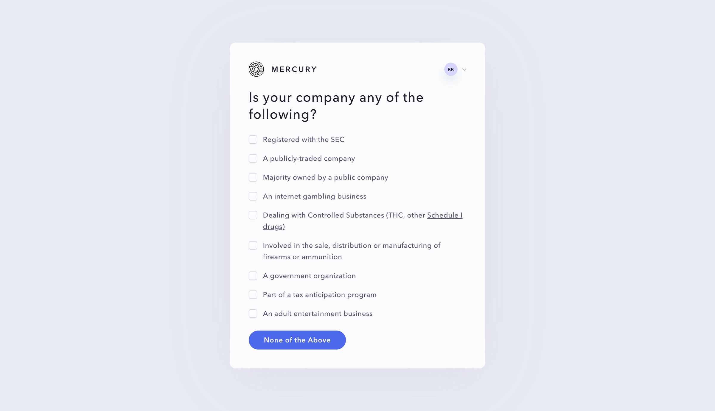Mercury - Mercury | Banking for startups screen