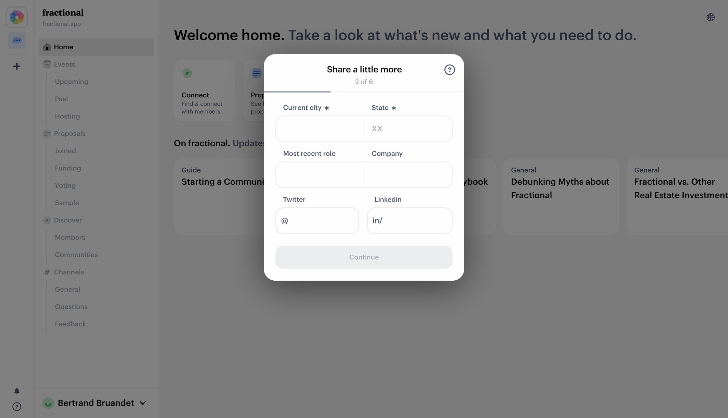 Fractional - Fractional ownership of investment properties screen