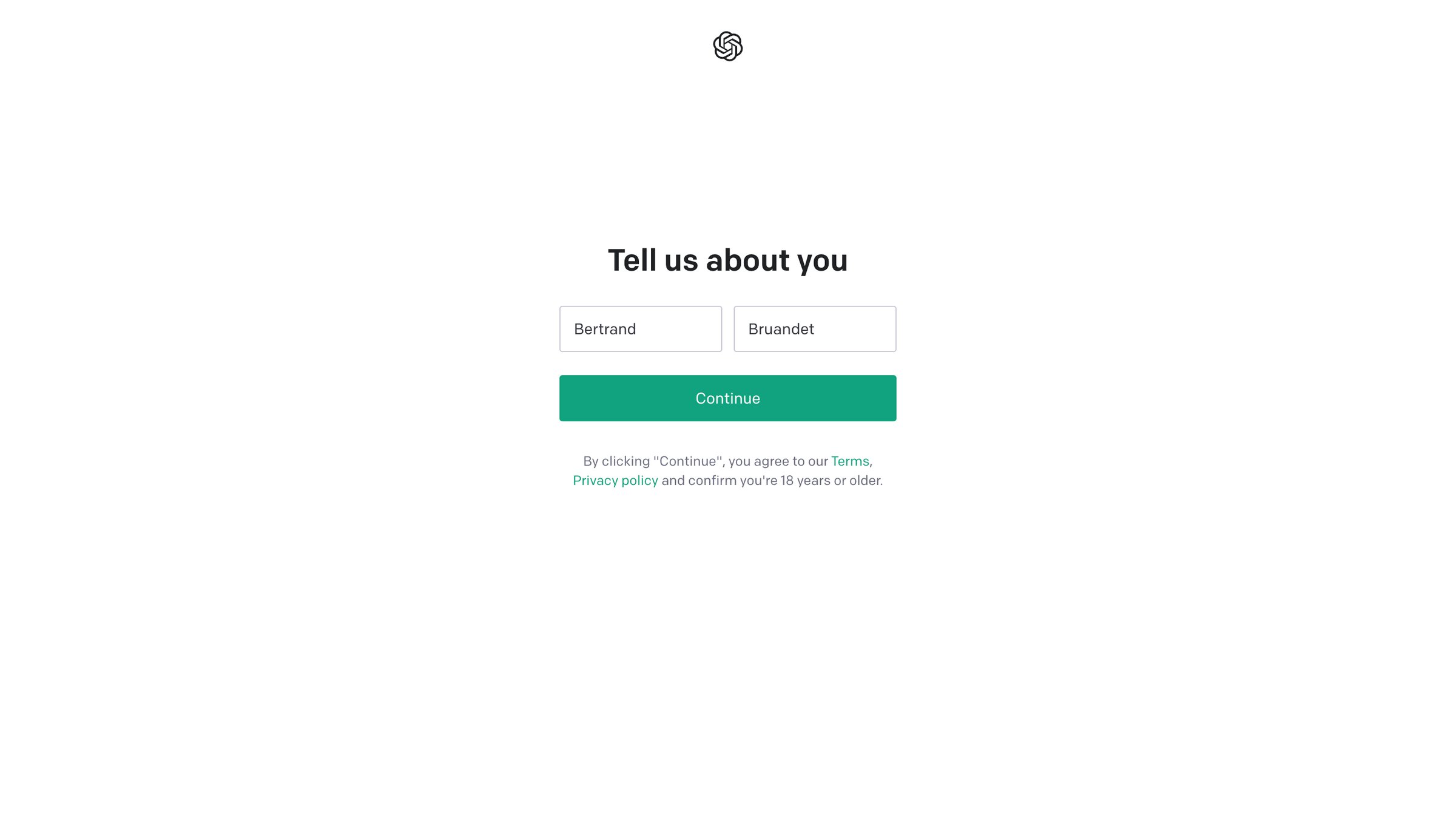 OpenAI - OpenAI API screen