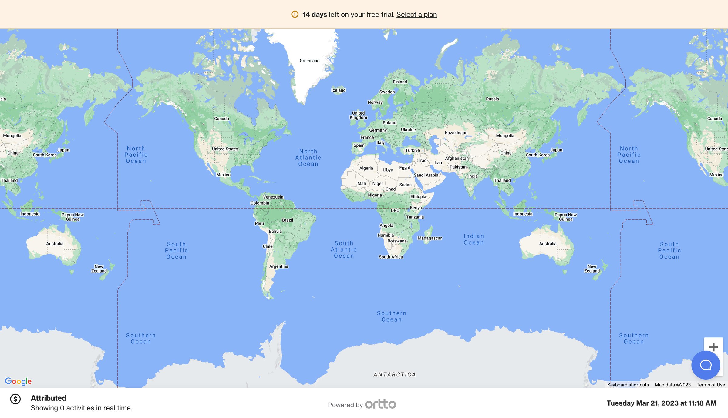 Ortto - Attributed - Location - Ortto screen