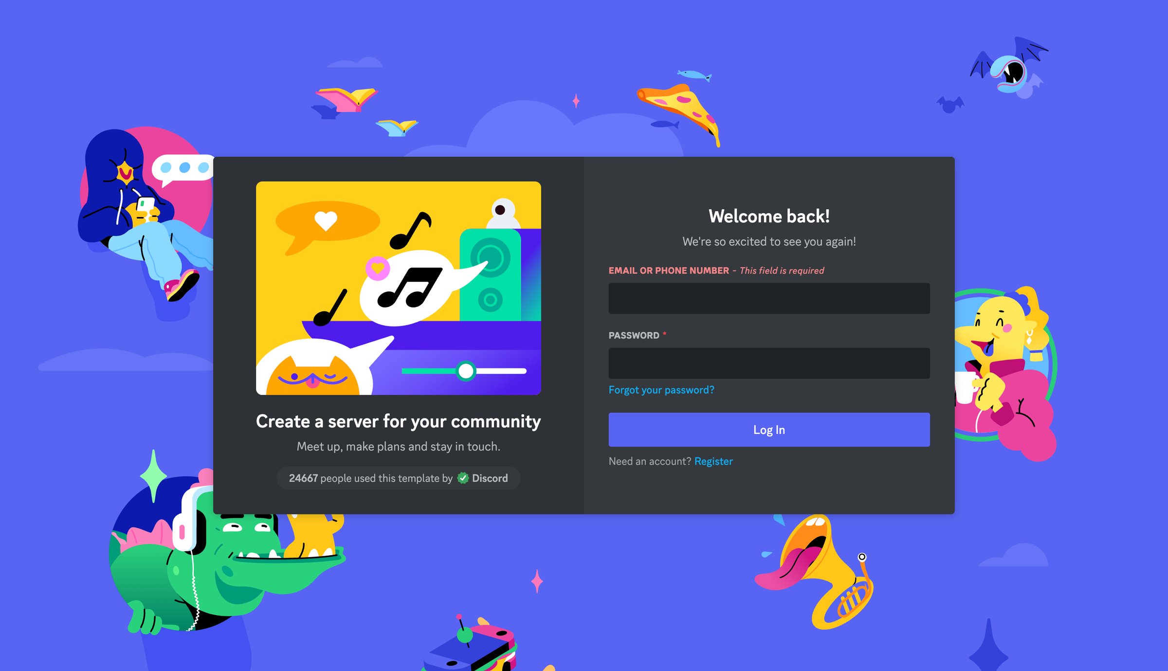 Discord screen