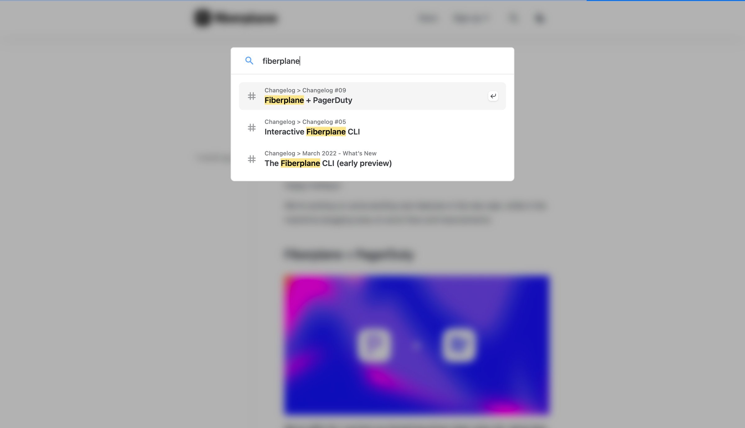 Changelog from Fiberplane