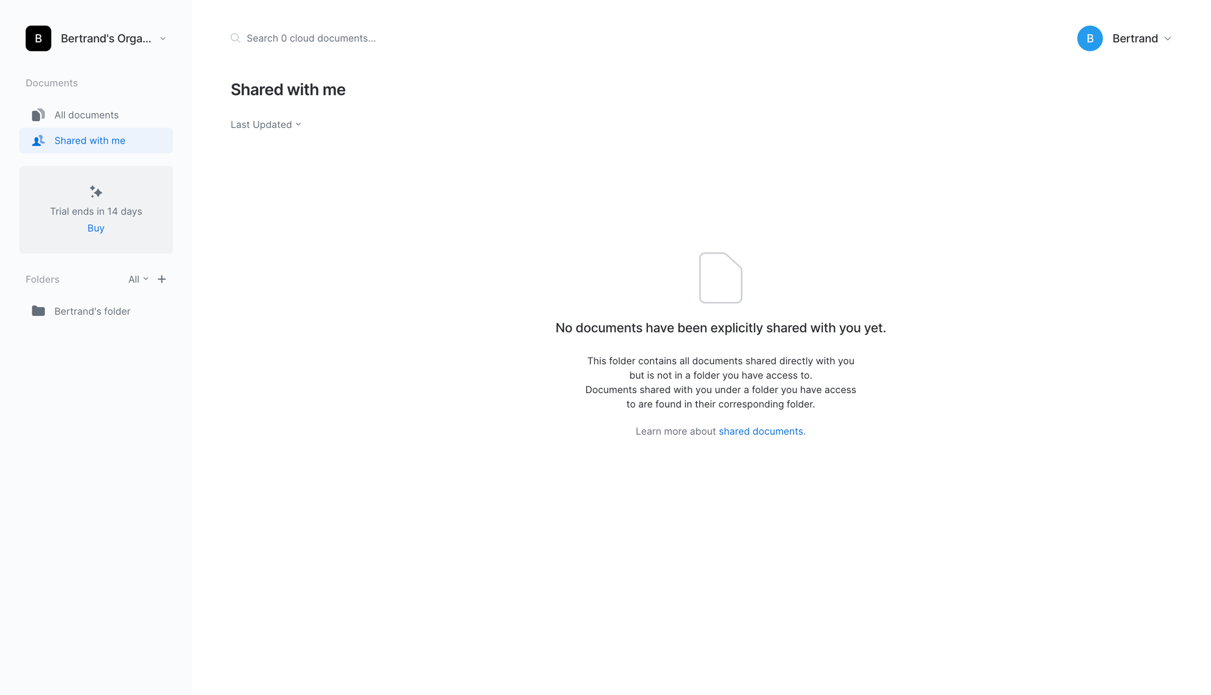 Overflow - Shared with me | Overflow screen