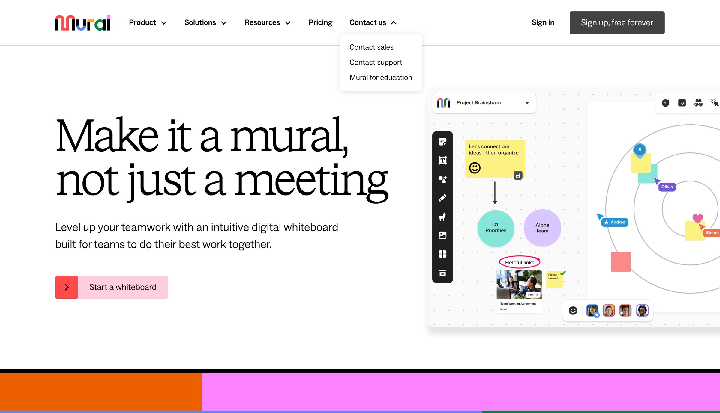 Mural - Mural is a collaborative intelligence company | Mural screen