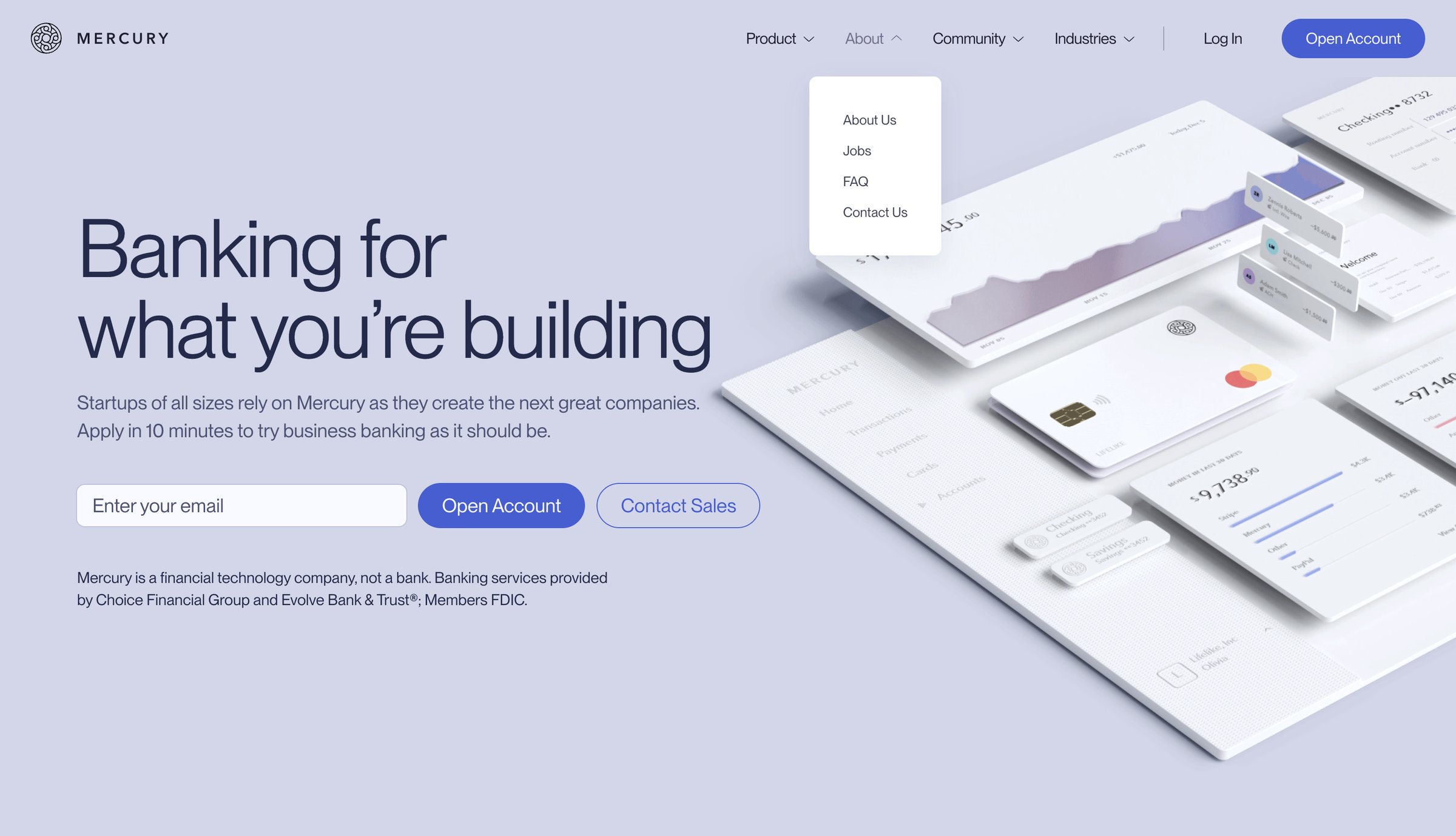 Mercury - Mercury | Banking for Startups screen