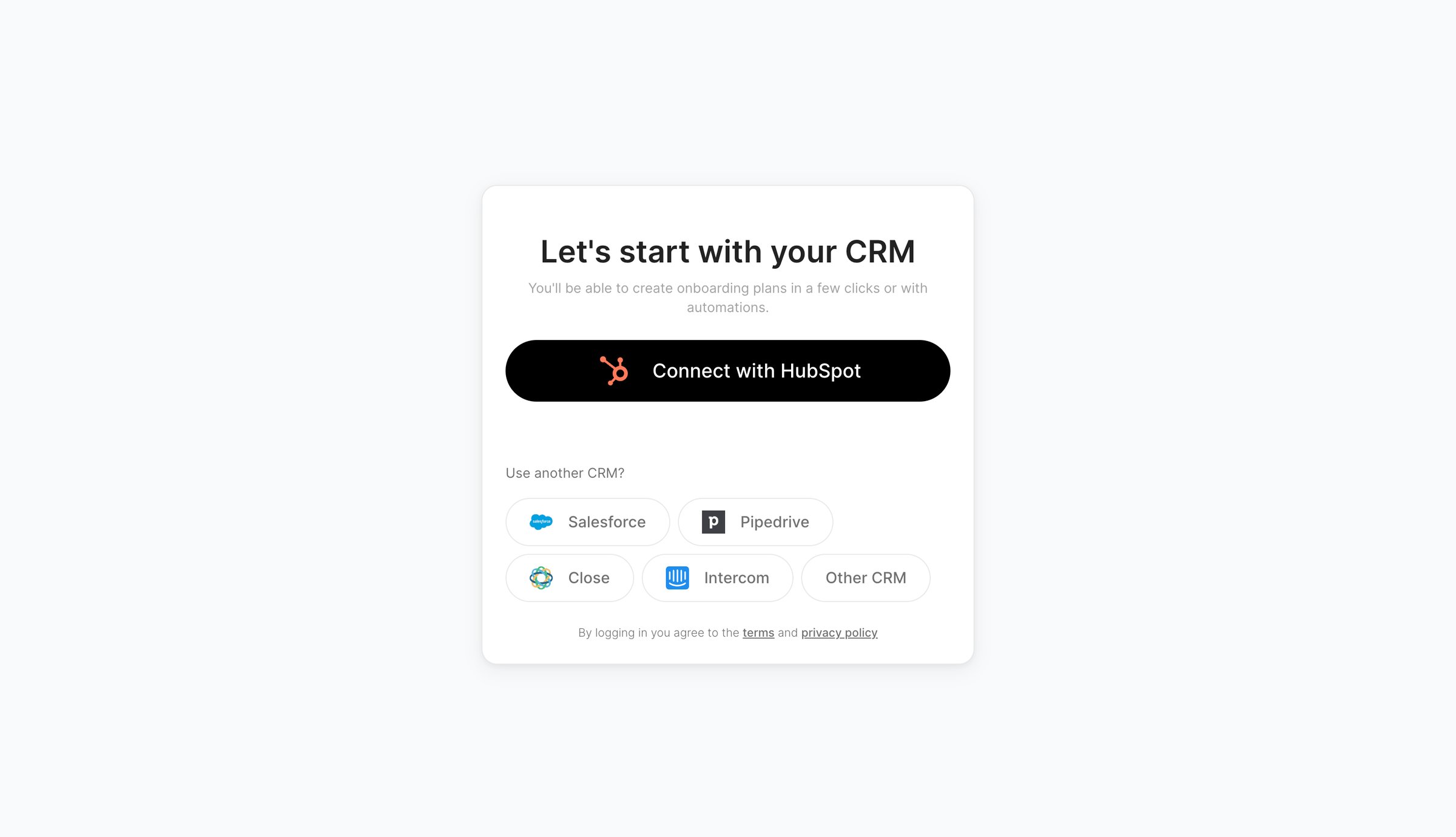 Arrows - Shared onboarding plans – Arrows.to screen