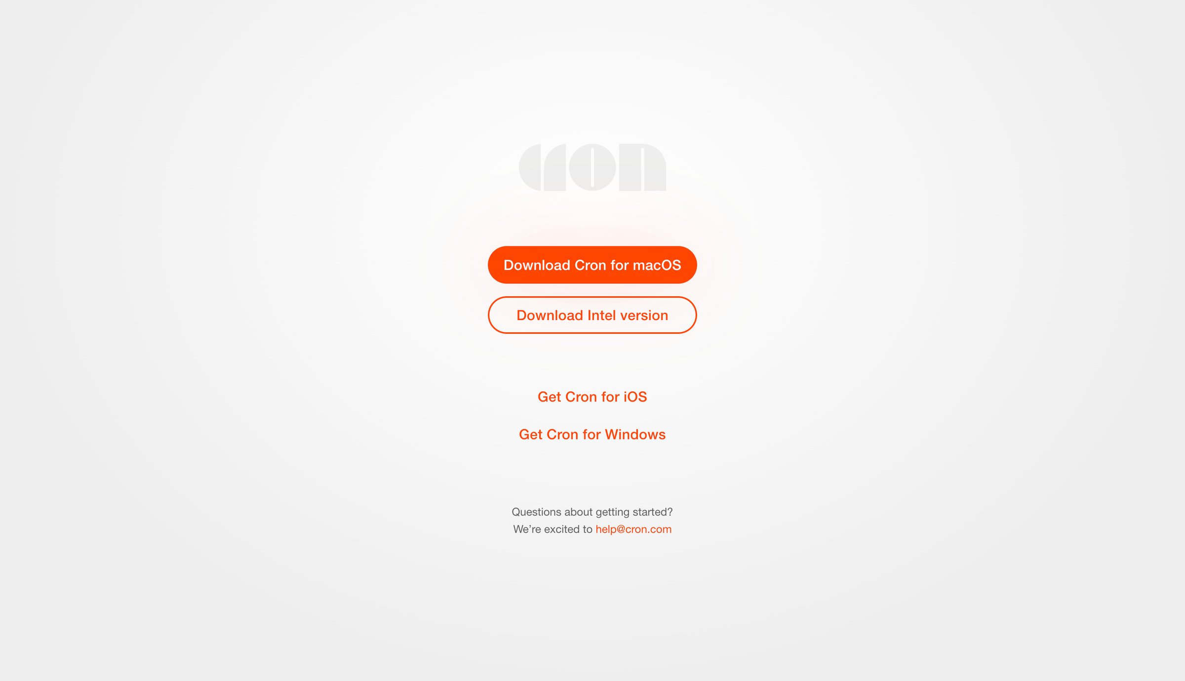 Cron - Cron | Download screen