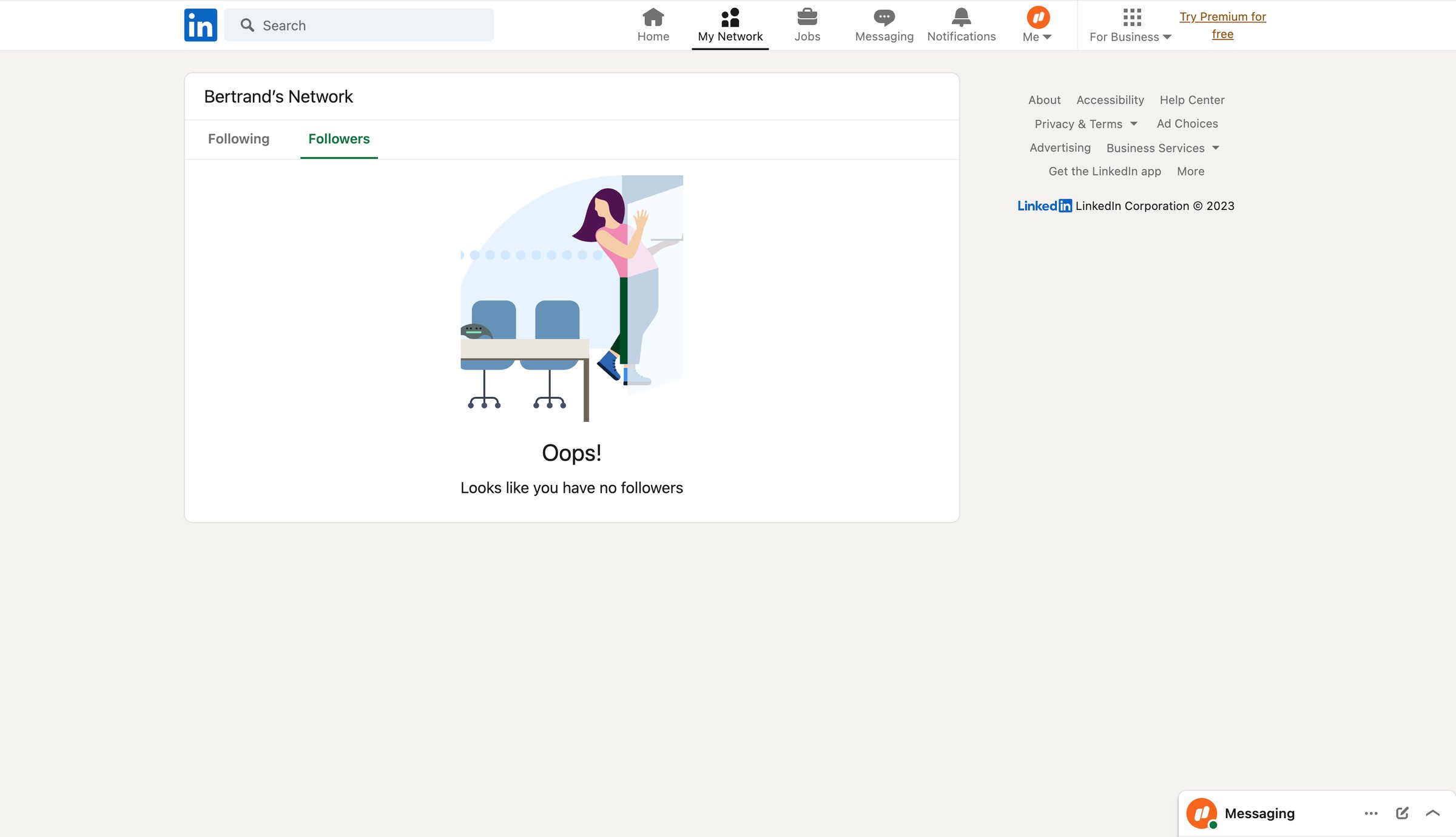 Linkedin - Manage Follows | LinkedIn screen