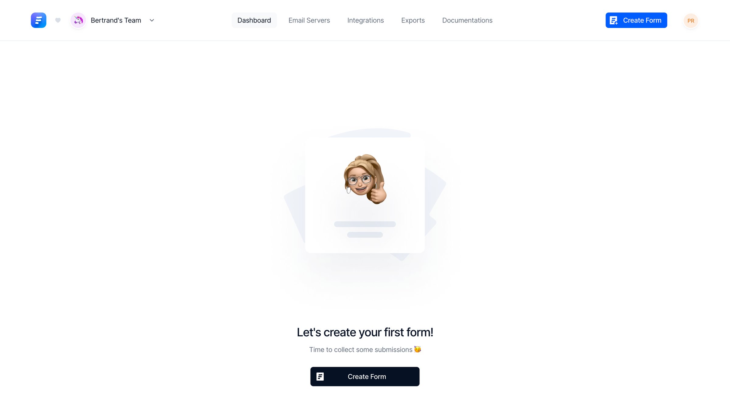 Formcarry - Formcarry Dashboard screen