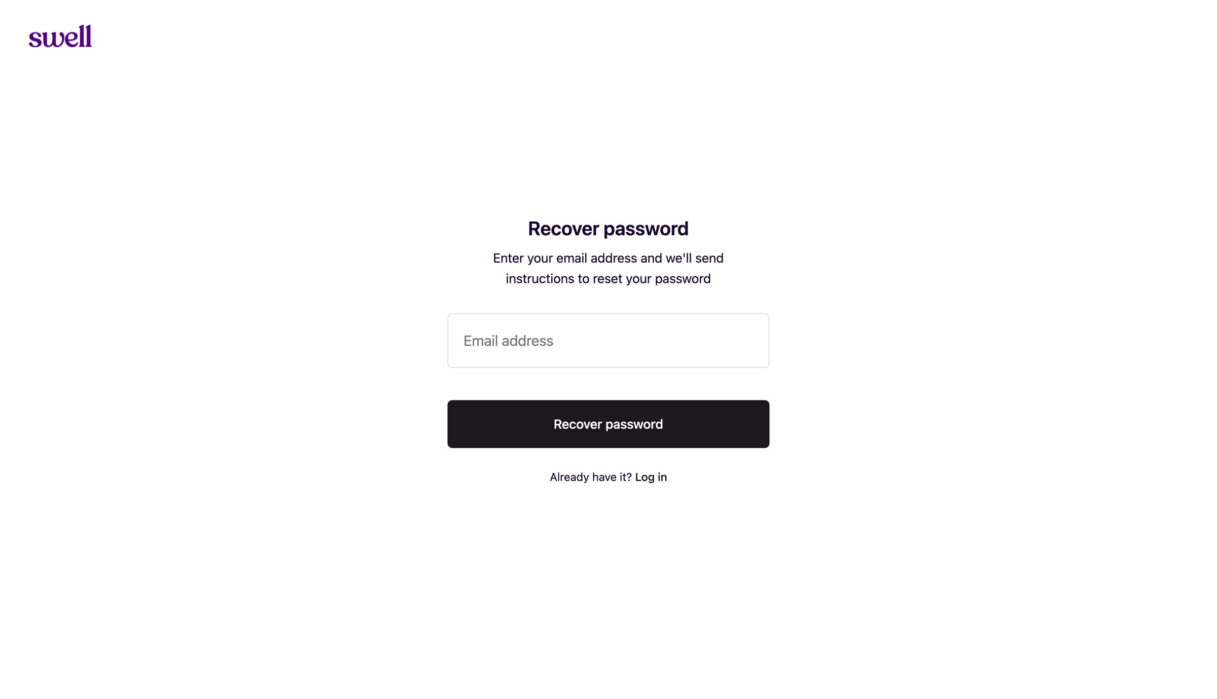Swell screen