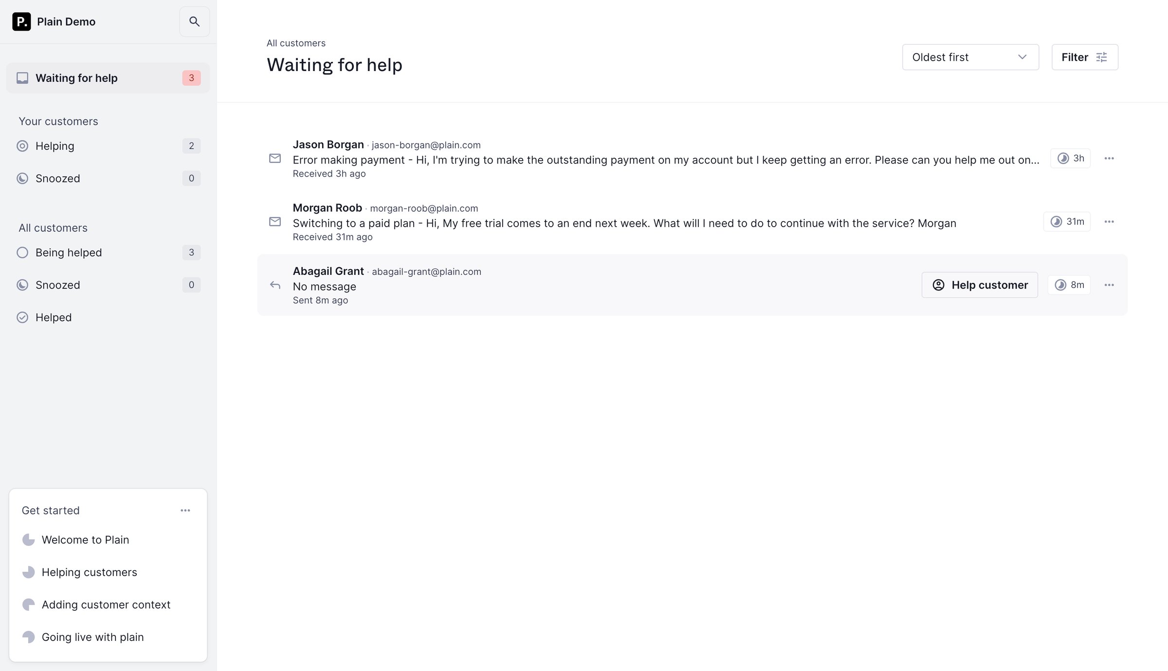 Waiting for help - Plain from Plain