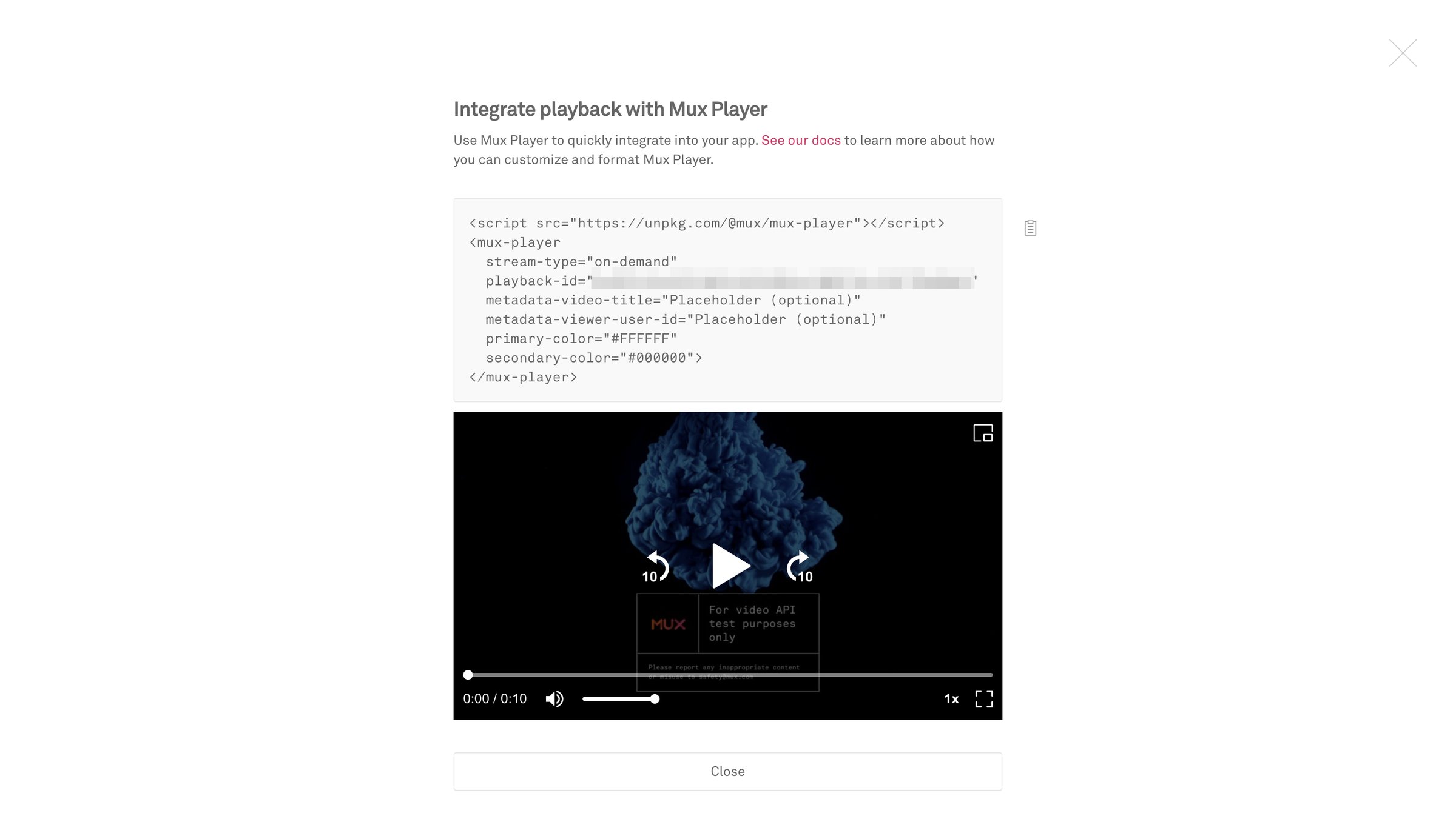 Mux - Video | Assets 00UugRwPyfvPV7G02HLT02B4dyIjM2wp318sXytm5pLXe8 Mu screen