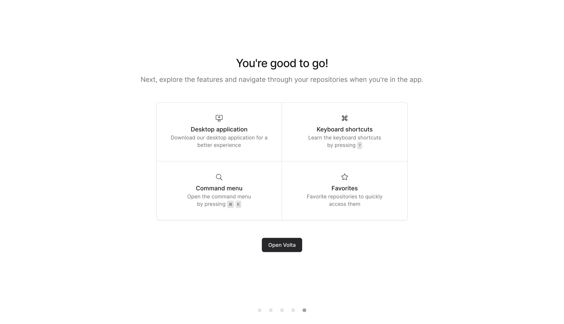 Volta - Supercharged GitHub Experience · Volta screen