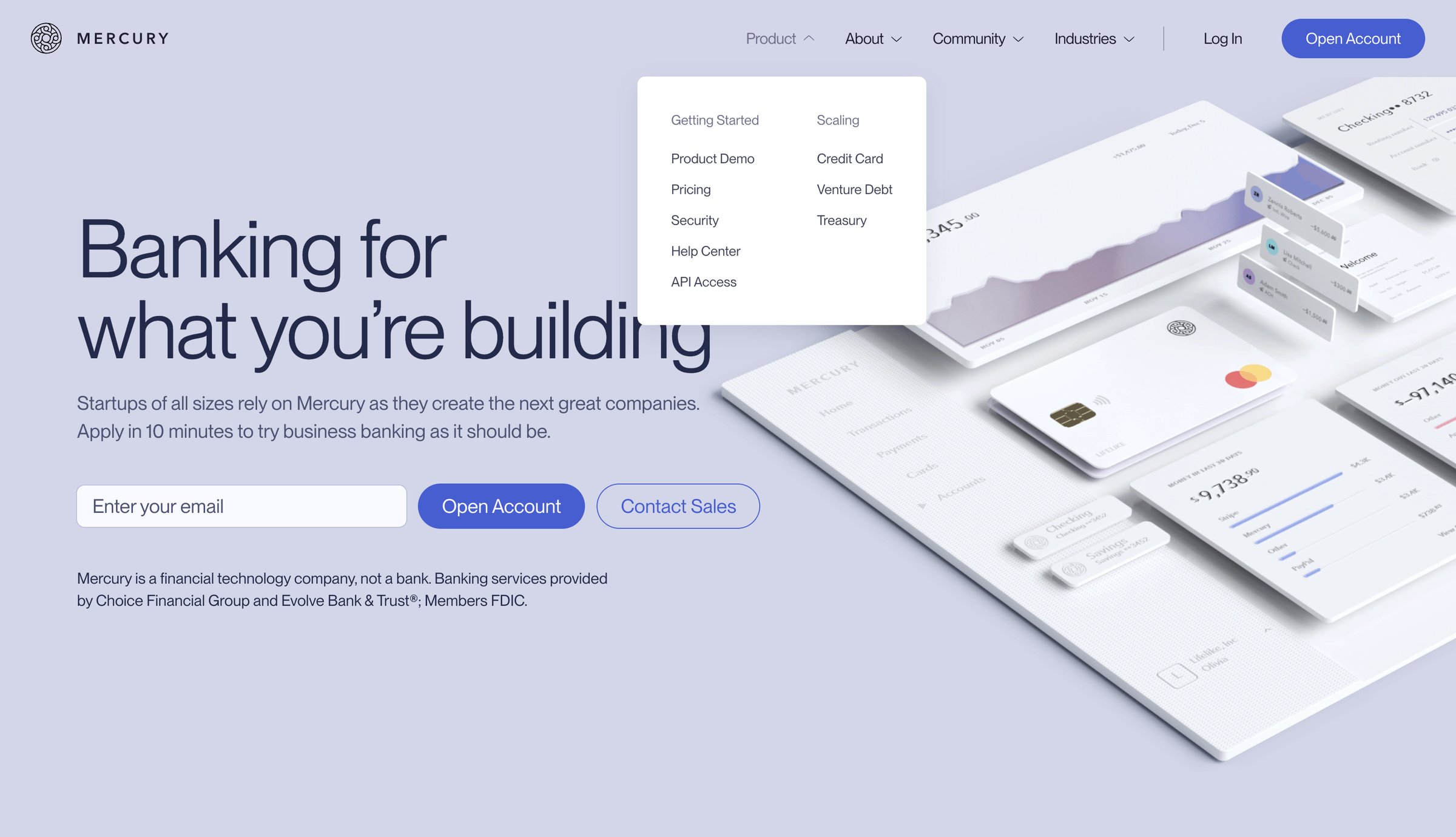 Mercury - Mercury | Banking for Startups screen