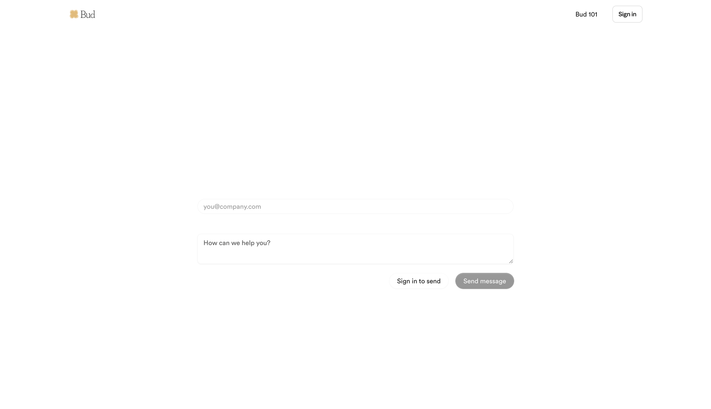 Bud - Subscription Support - Bud screen