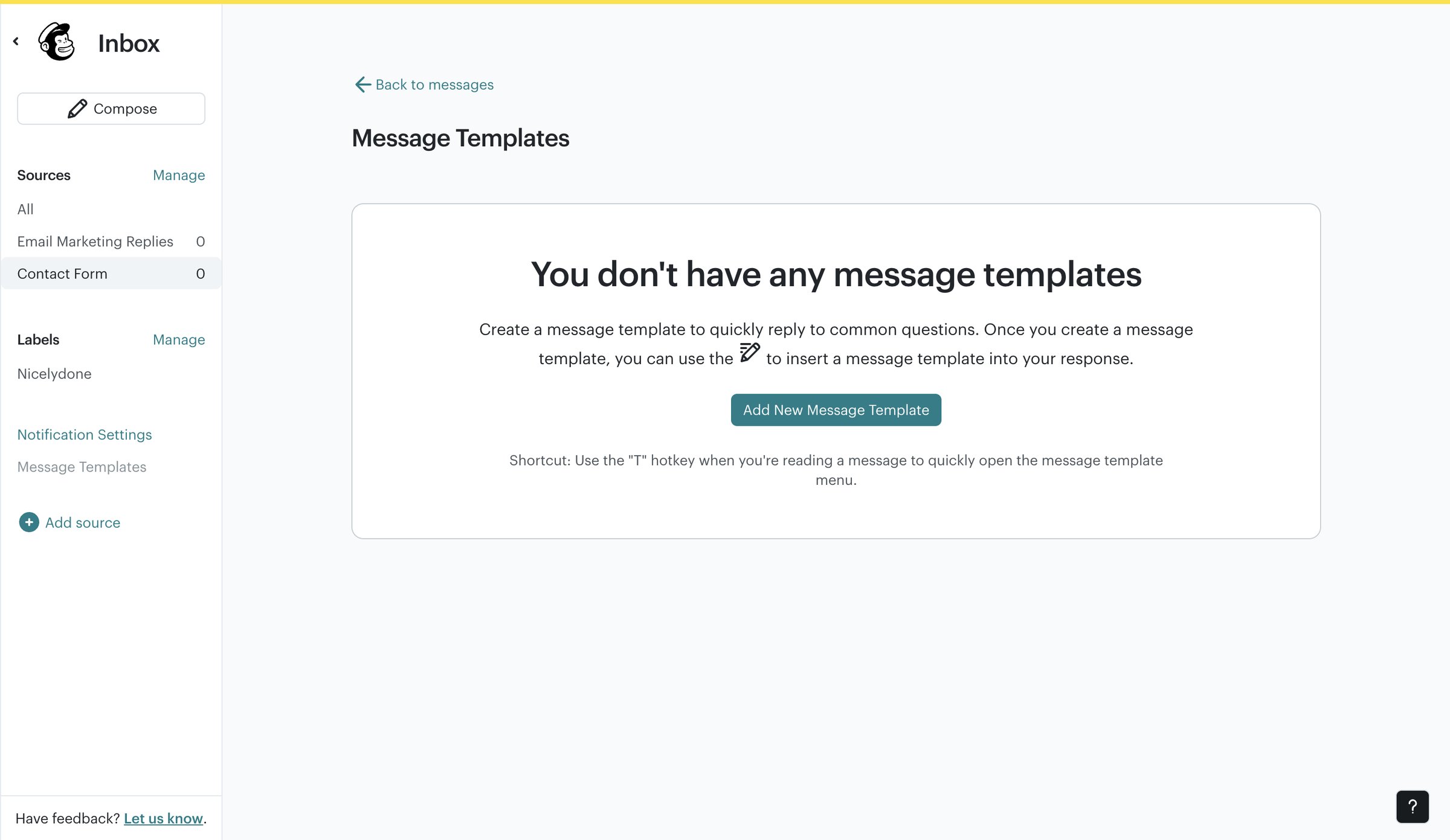 Mailchimp - Inbox | Mailchimp screen