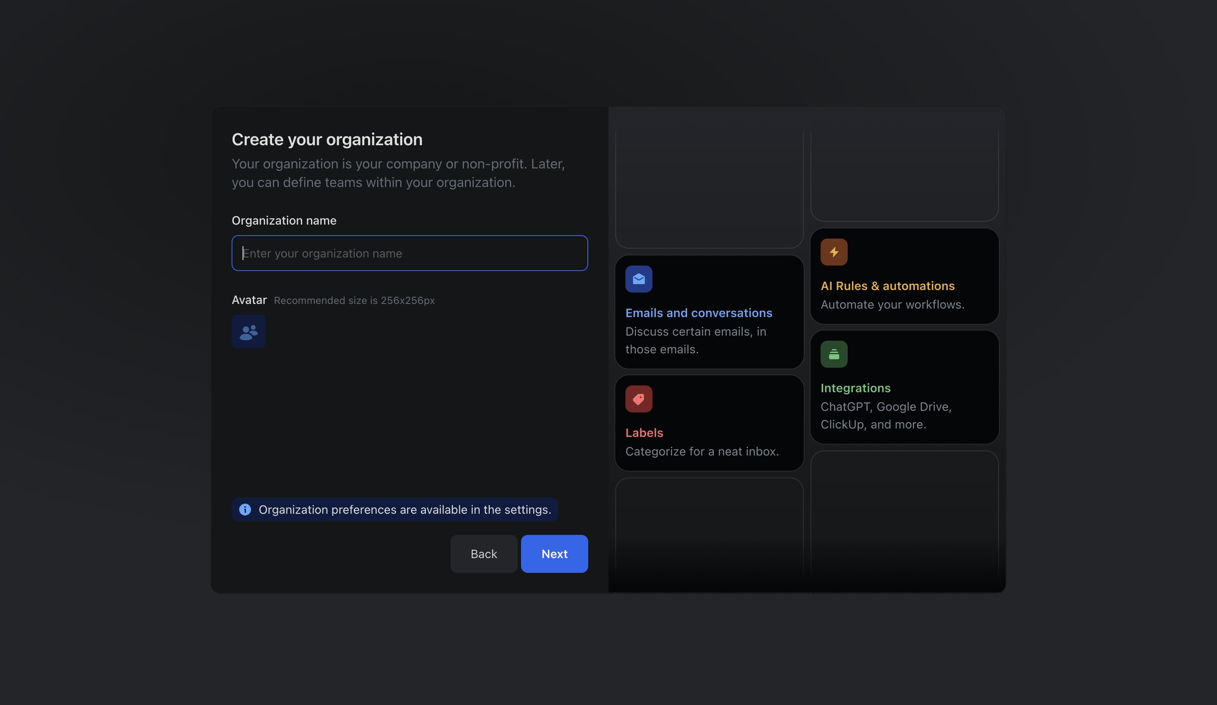 Missive - Inbox screen