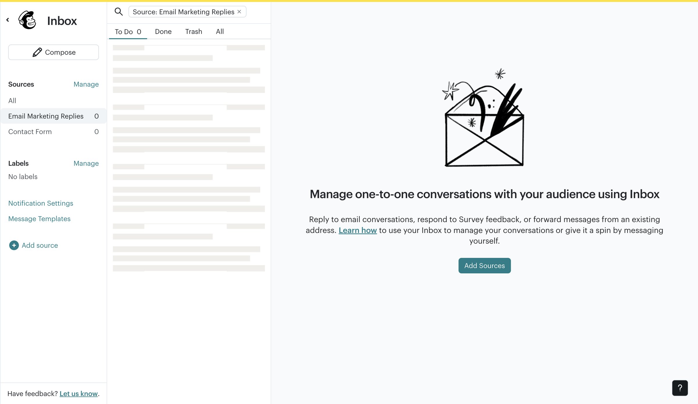 Mailchimp - Inbox | Mailchimp screen
