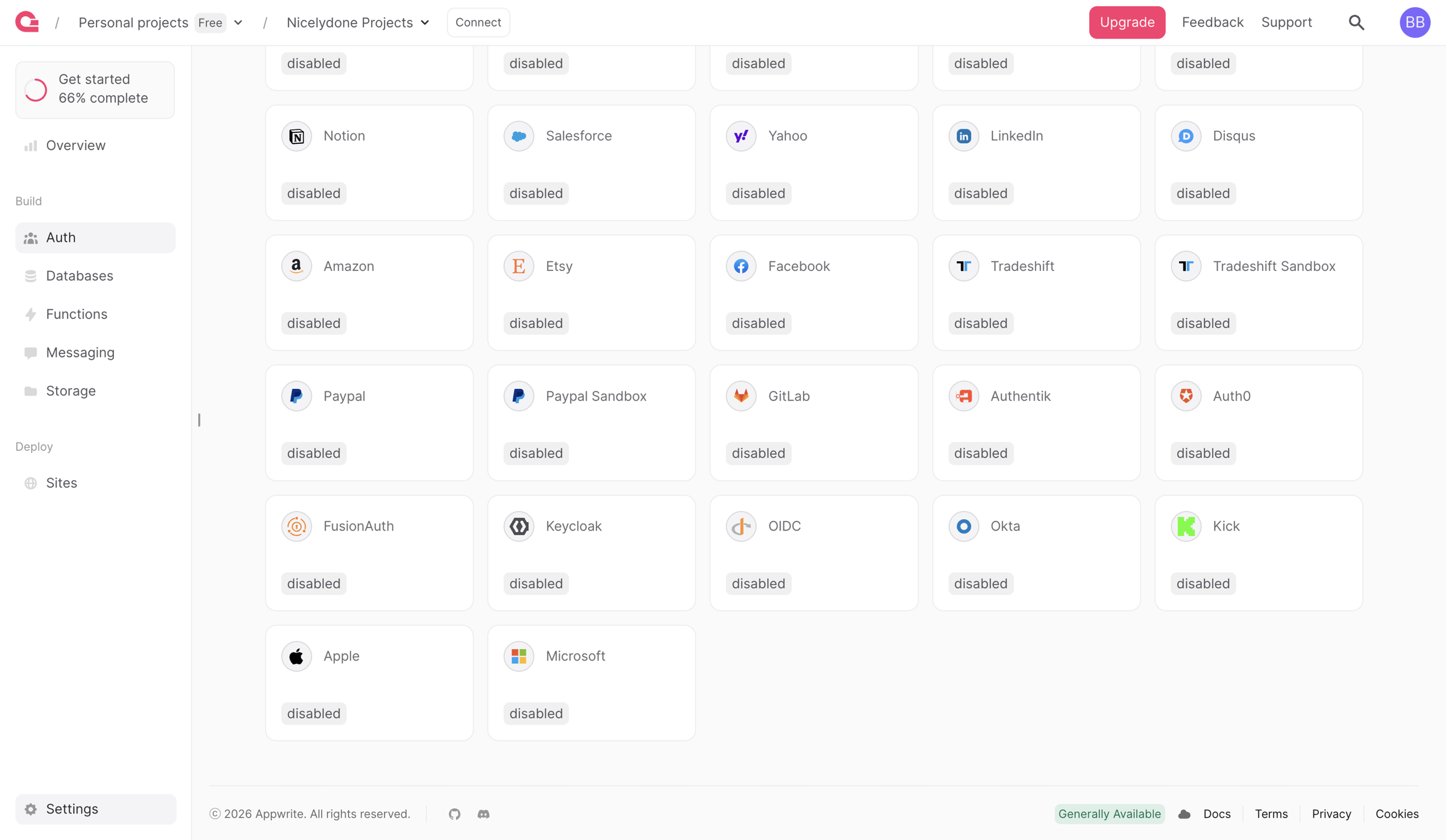 Auth - Appwrite from Appwrite
