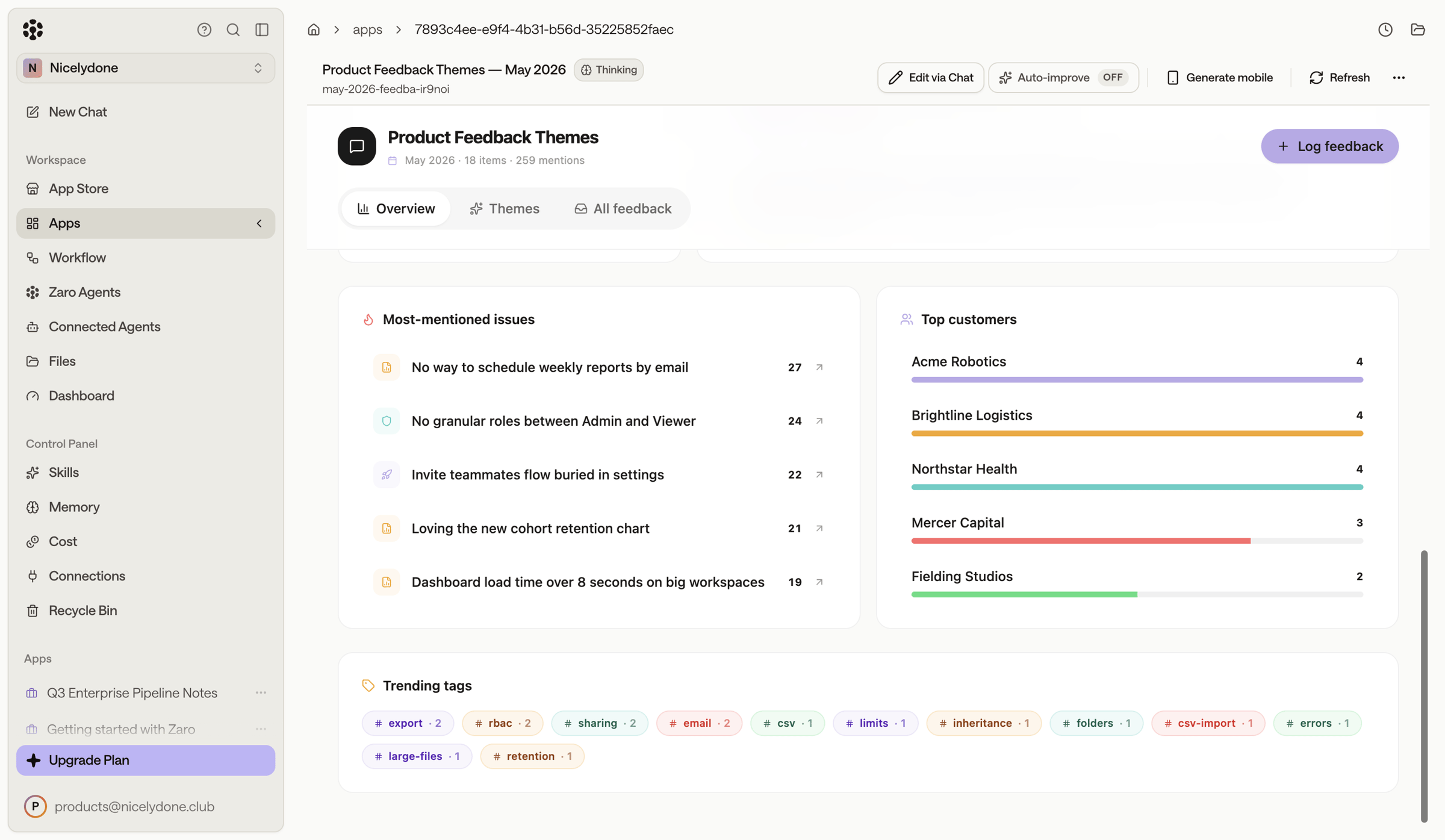 Zaro - Zaro - The Context Layer for Enterprise AI screen