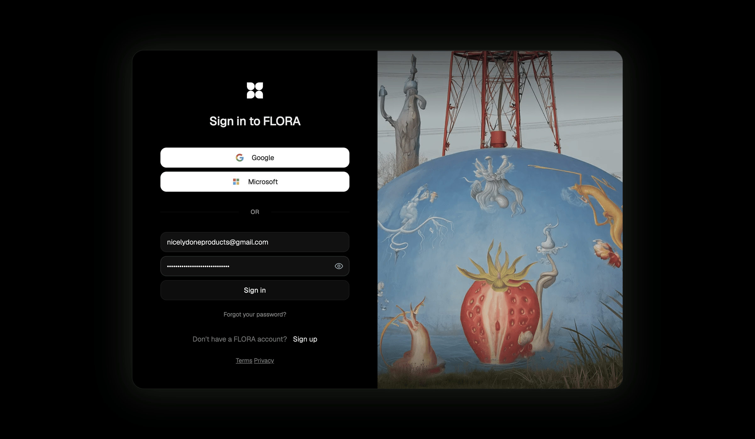 Flora - FLORA screen