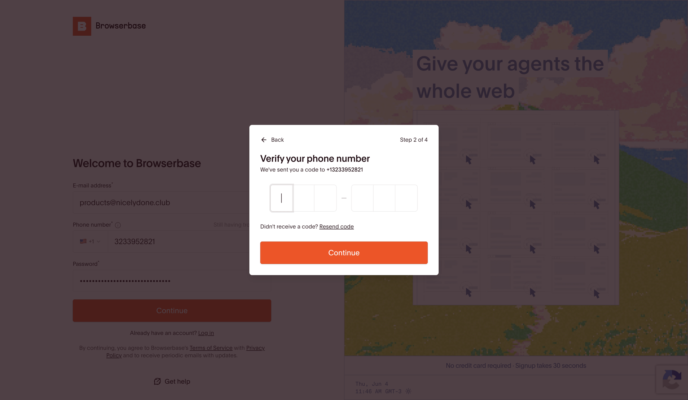 Browserbase - Browserbase - Headless Web Browser API screen