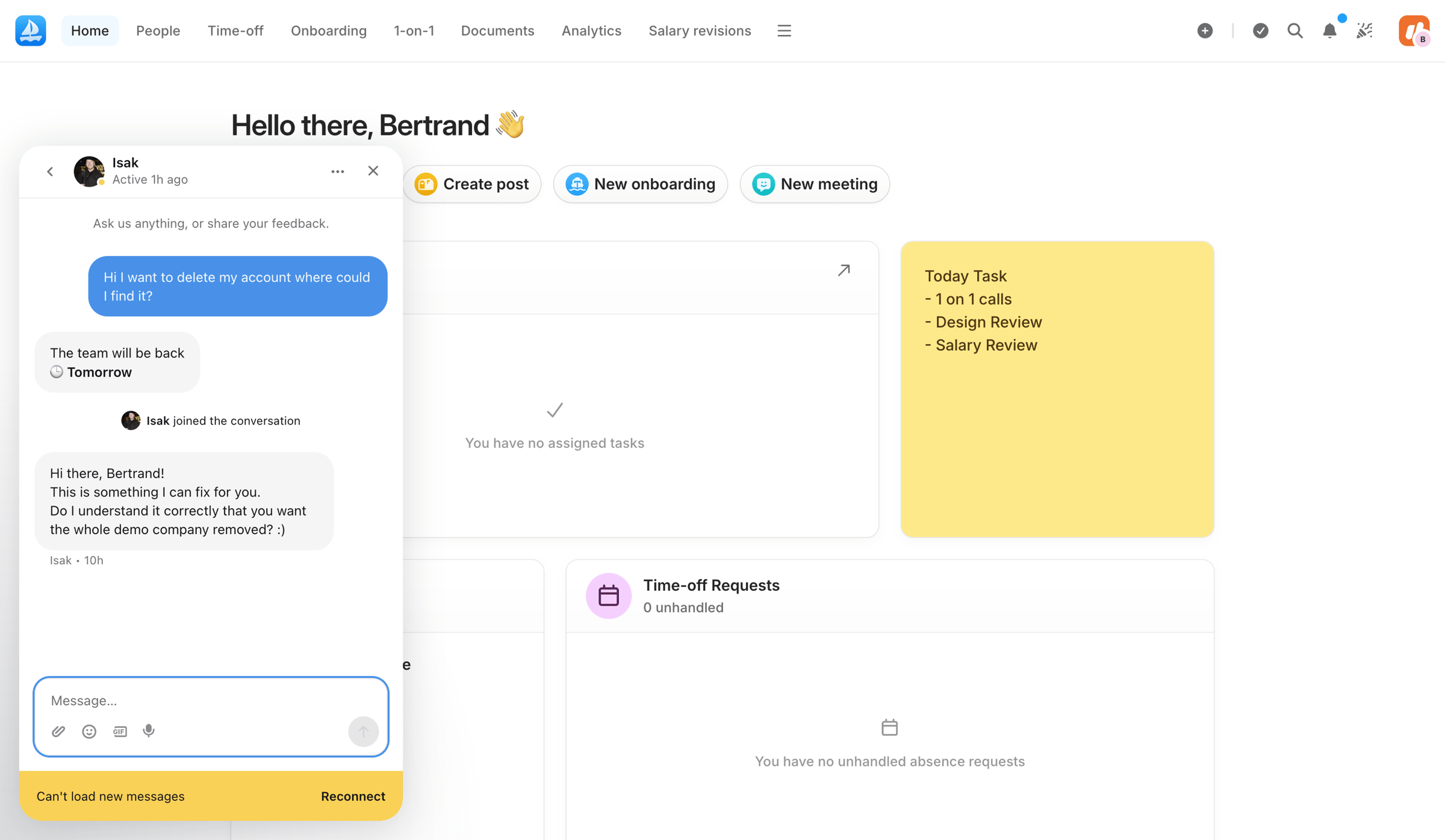 Aboard - Dashboard | Aboard screen