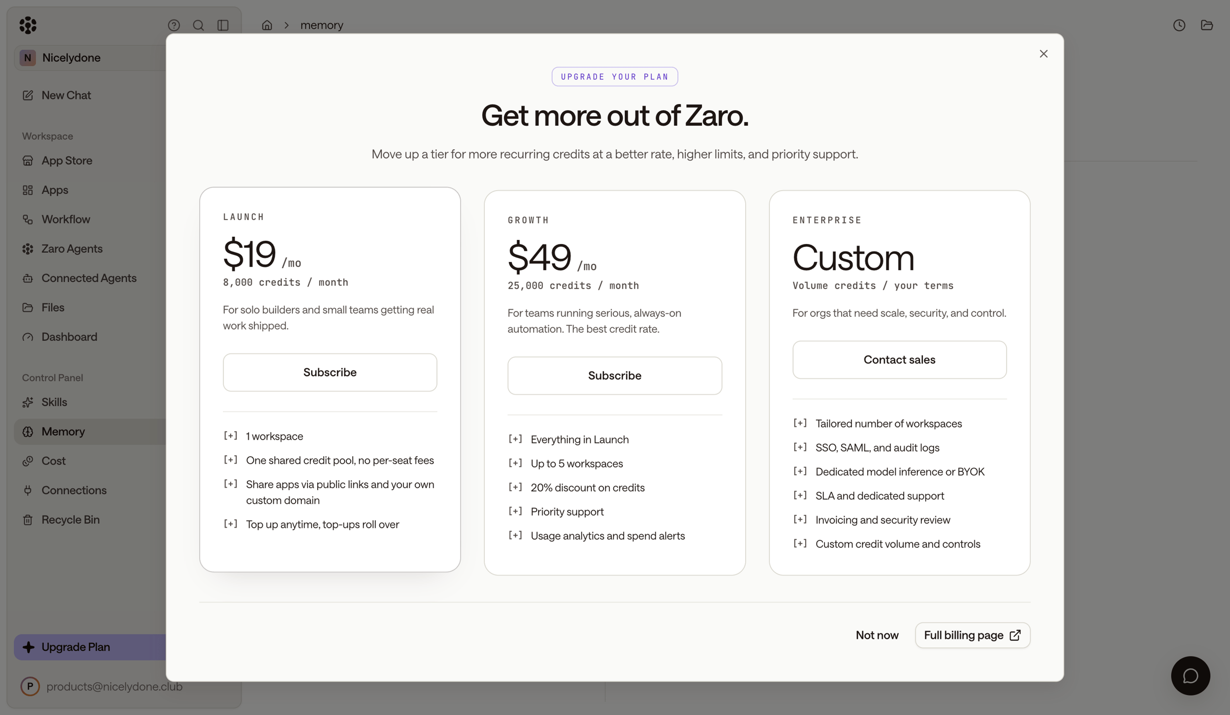 Zaro - Zaro - The Context Layer for Enterprise AI screen