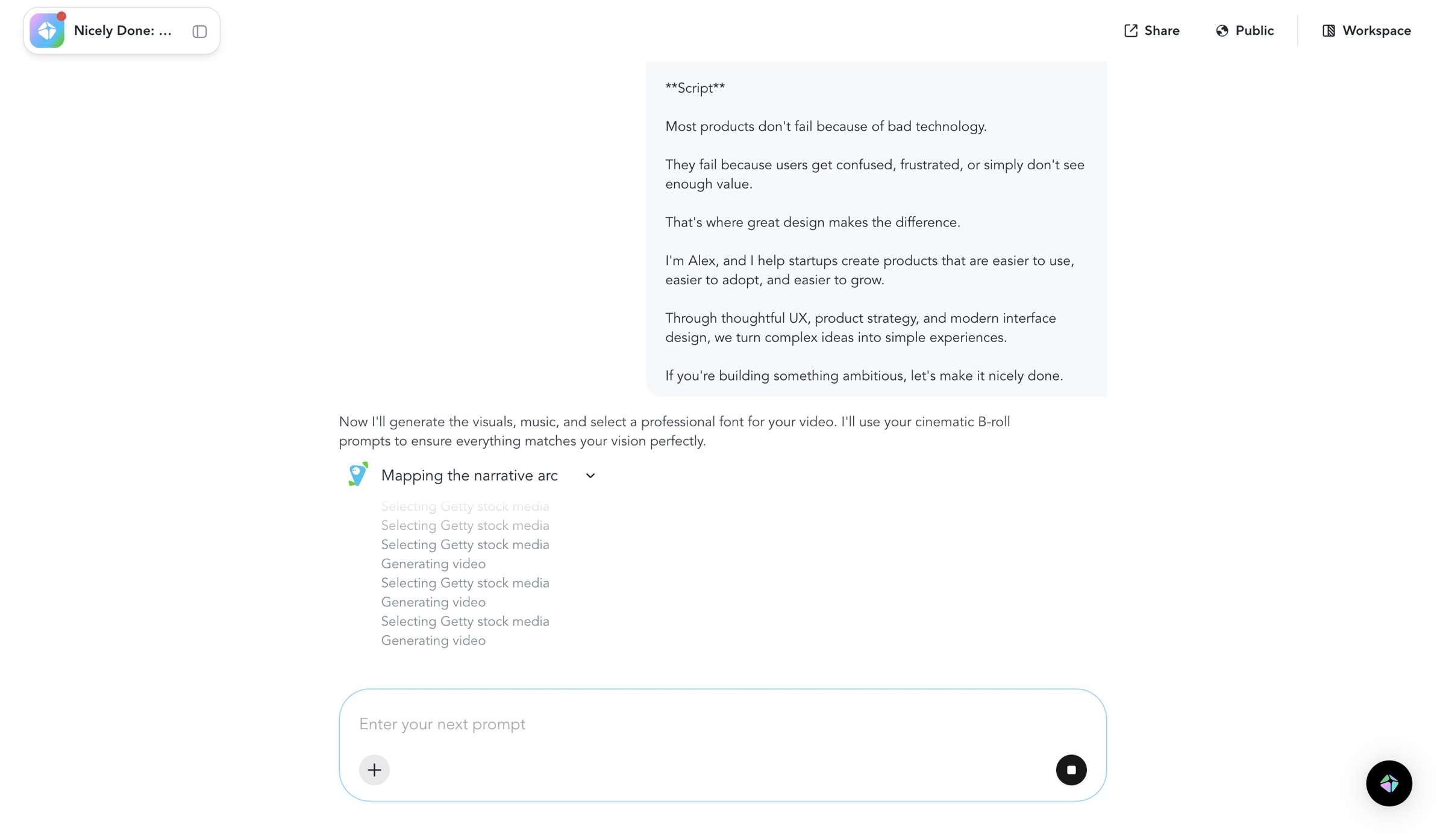 HeyGen - HeyGen - Video Agent screen