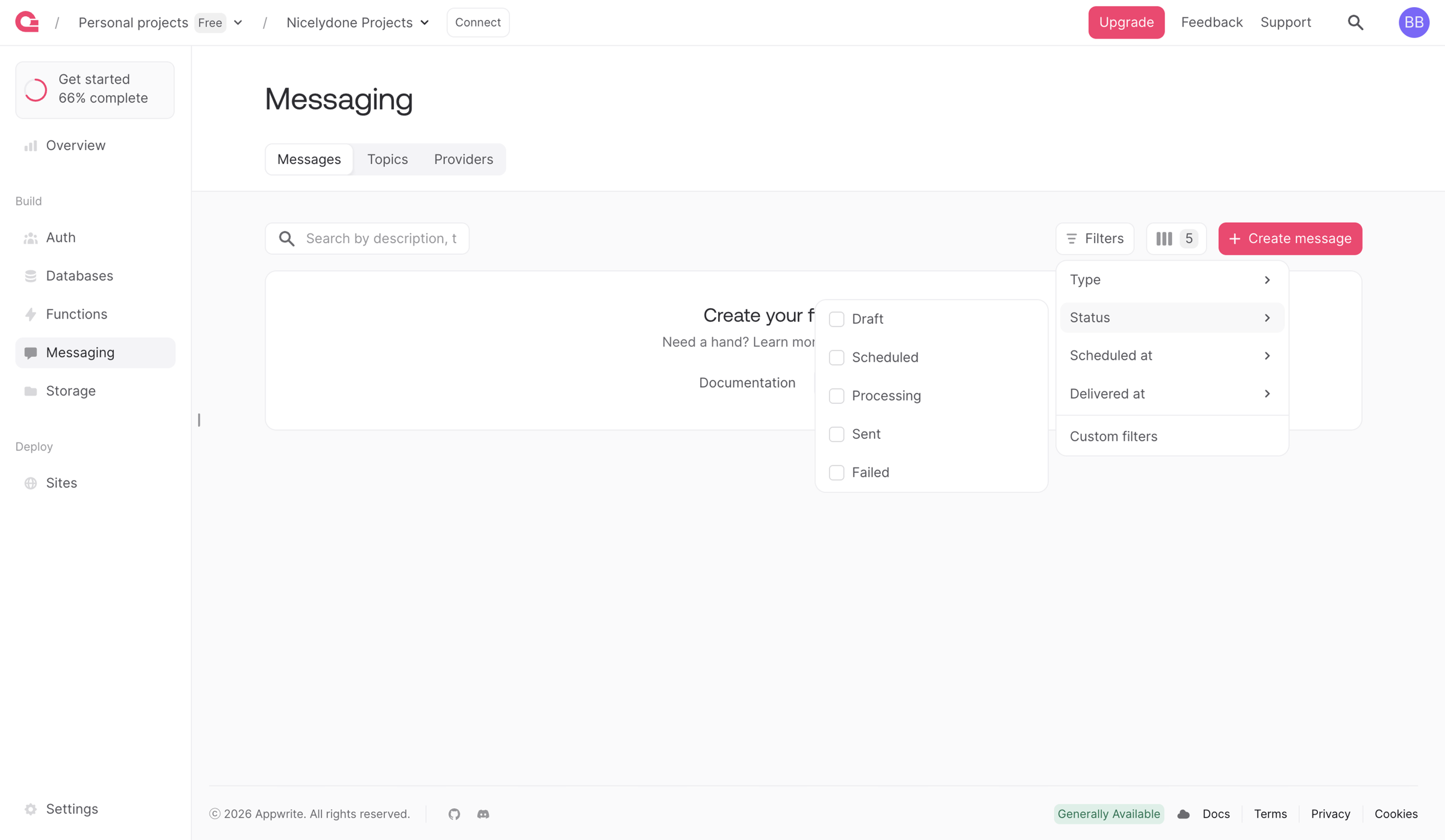 Messaging - Appwrite from Appwrite