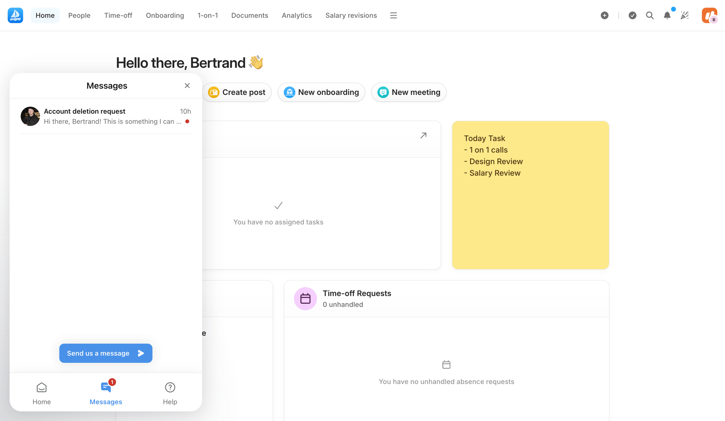 Aboard - Dashboard | Aboard screen
