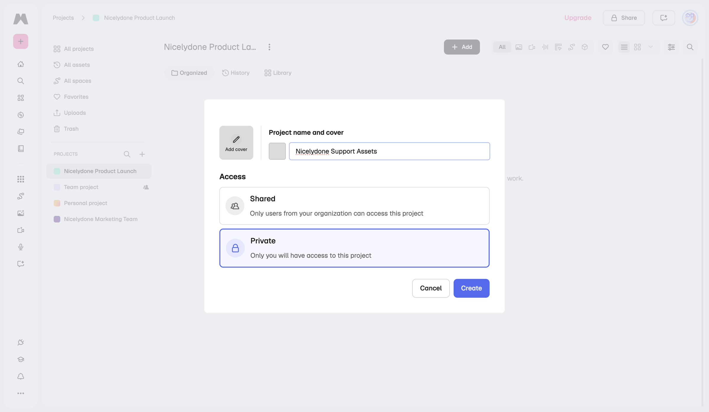 Magnific - Creations | Magnific AI screen