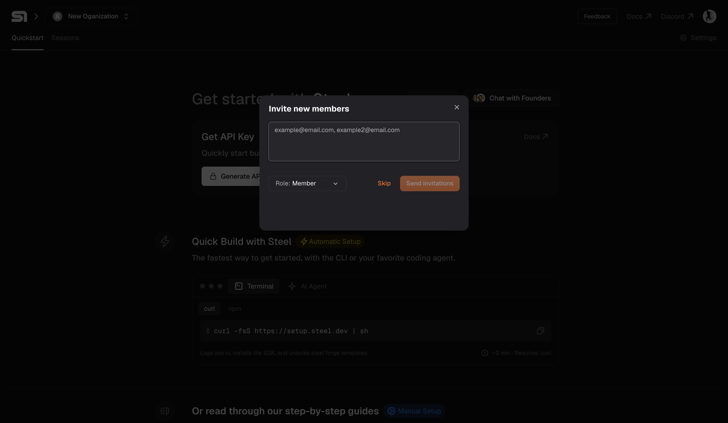 Steel - Steel | Open-source Headless Browser API screen