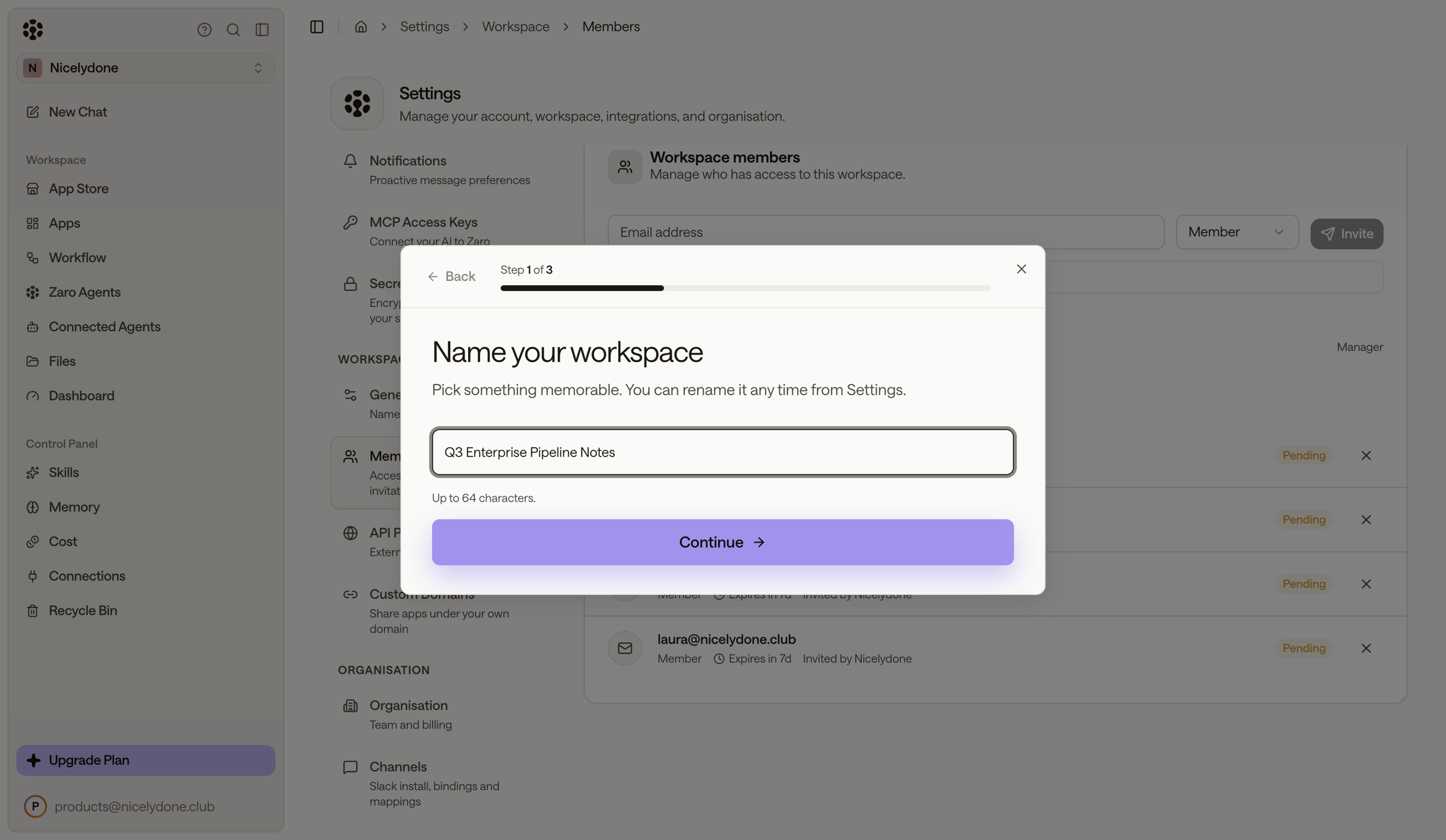 Zaro - Zaro - The Context Layer for Enterprise AI screen