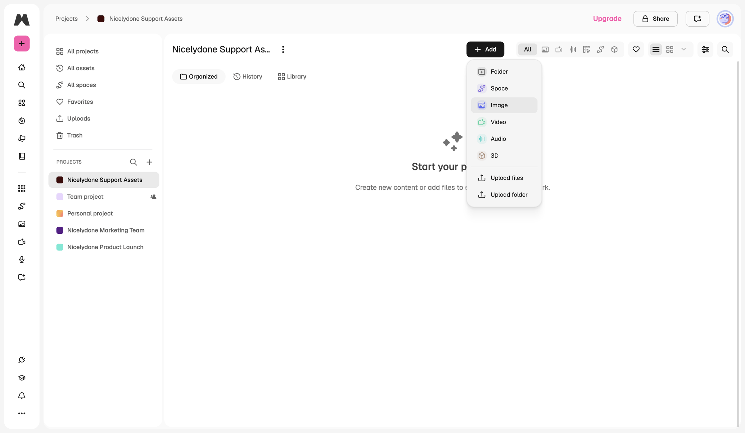 Magnific - Creations | Magnific AI screen