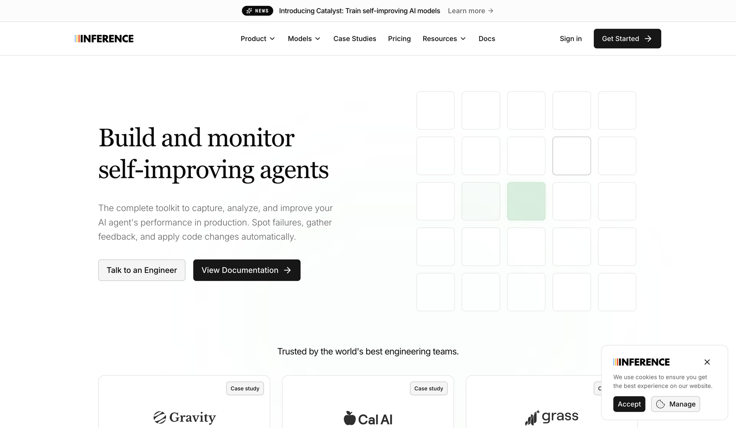 Inference - Inference.net | Full-Stack LLM Lifecycle Platform screen