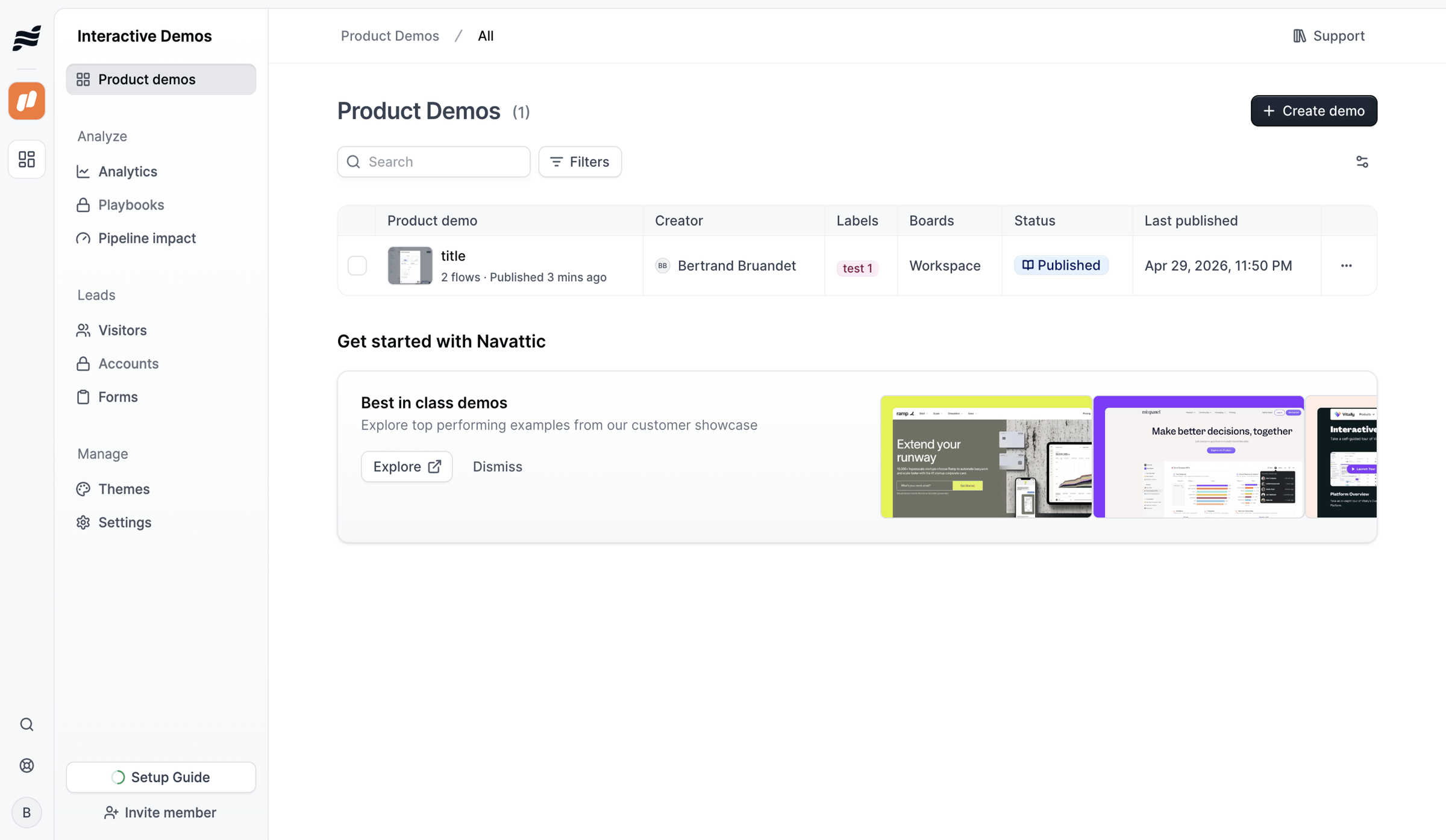 Navattic - Product Demos · nicelydone3 screen