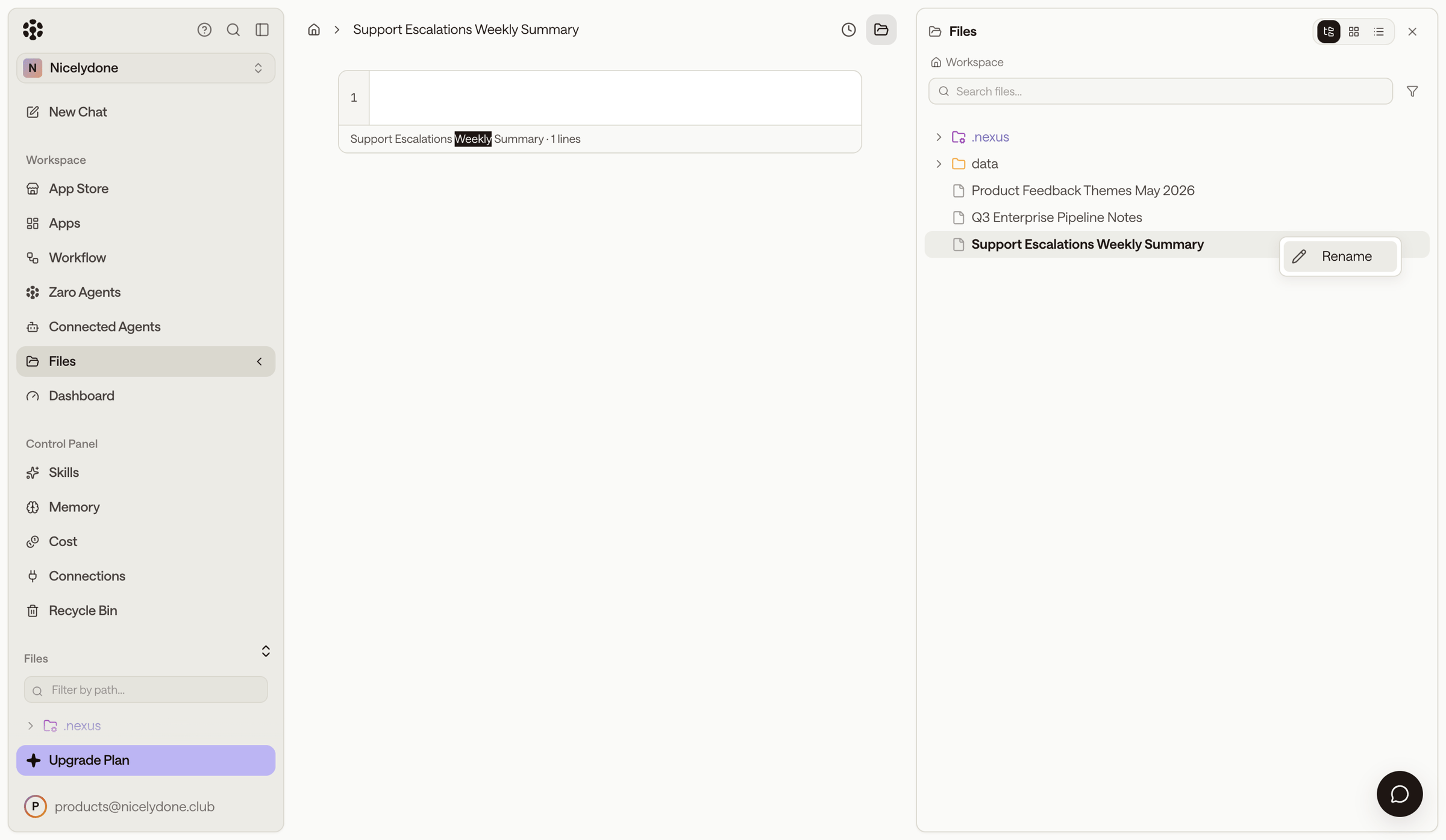Zaro - Zaro - The Context Layer for Enterprise AI screen