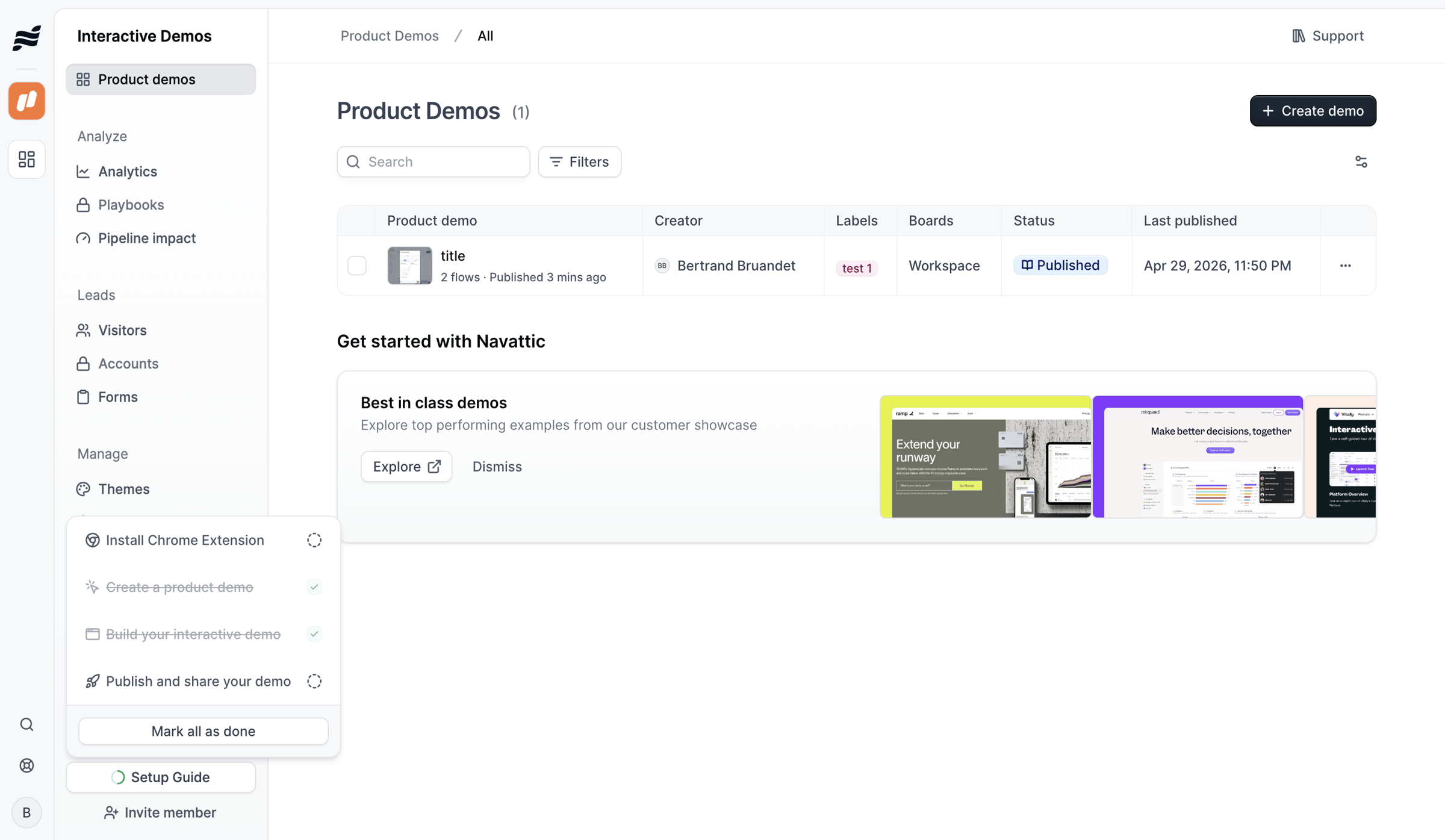 Navattic - Product Demos · nicelydone3 screen