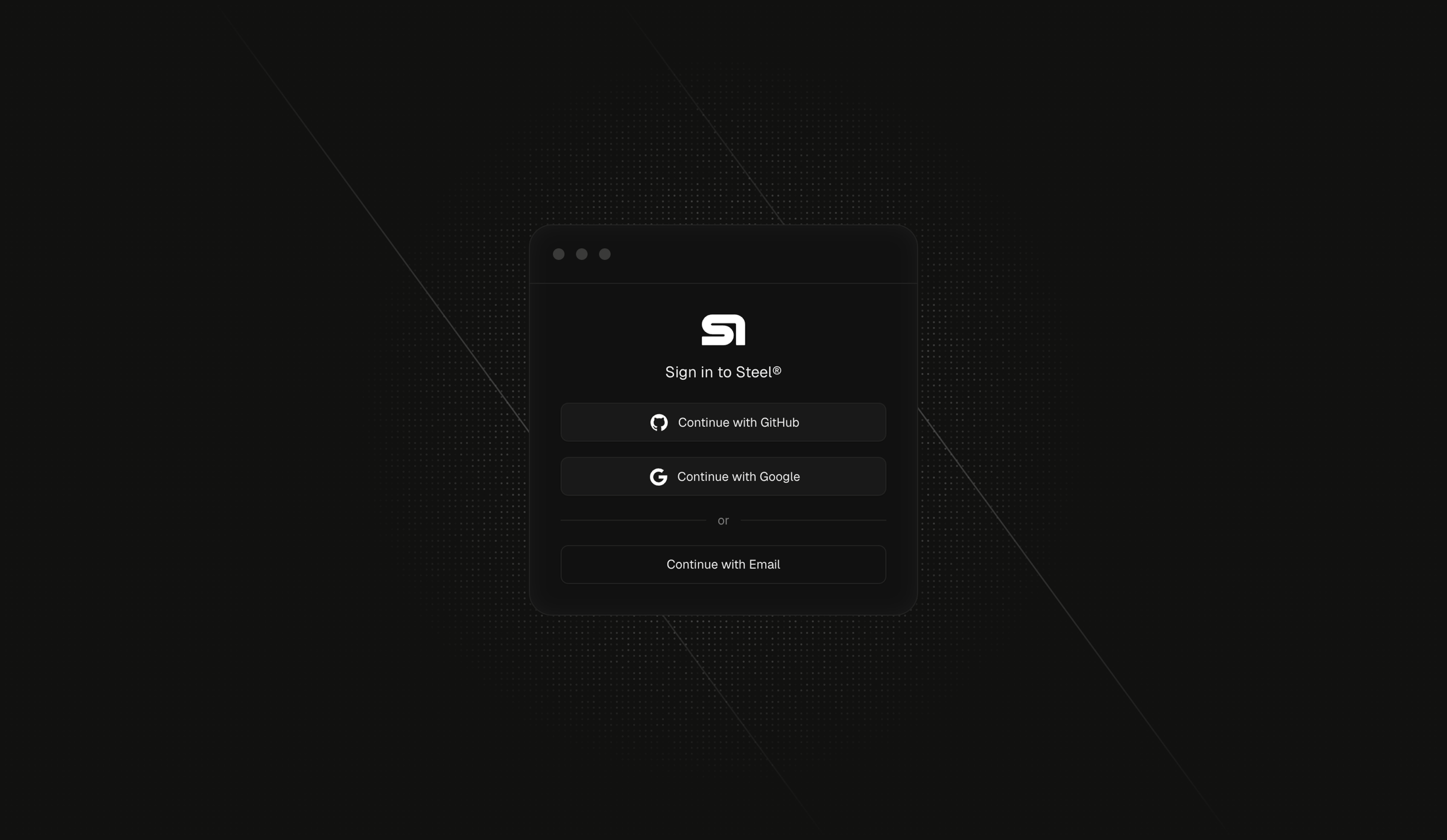 Steel - Steel | Open-source Headless Browser API screen