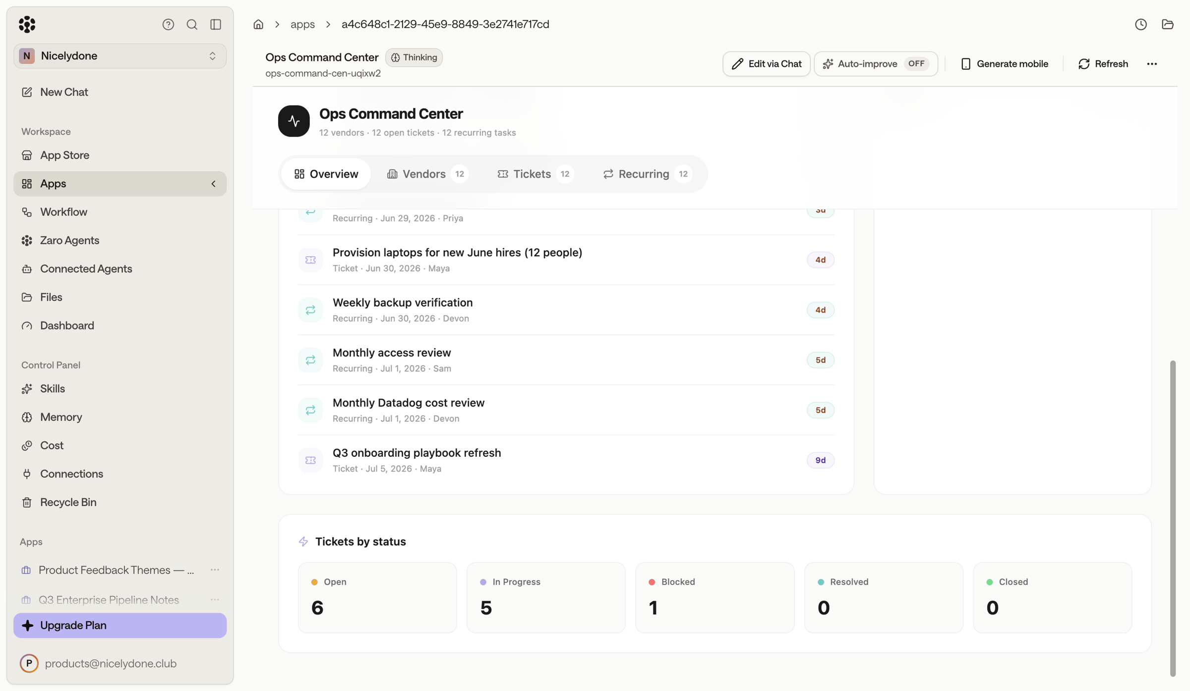 Zaro - Zaro - The Context Layer for Enterprise AI screen