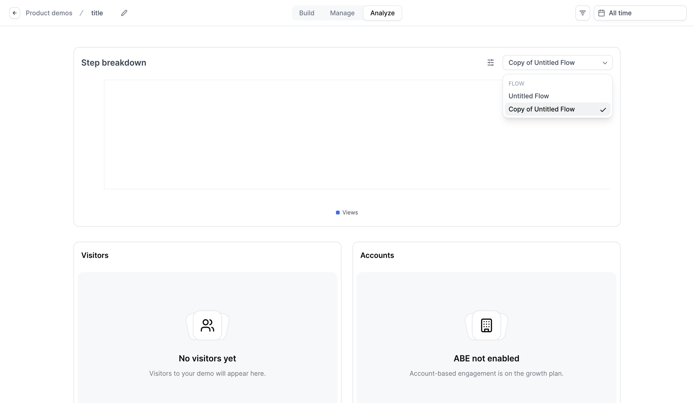 Navattic - Builder - Untitled Flow screen