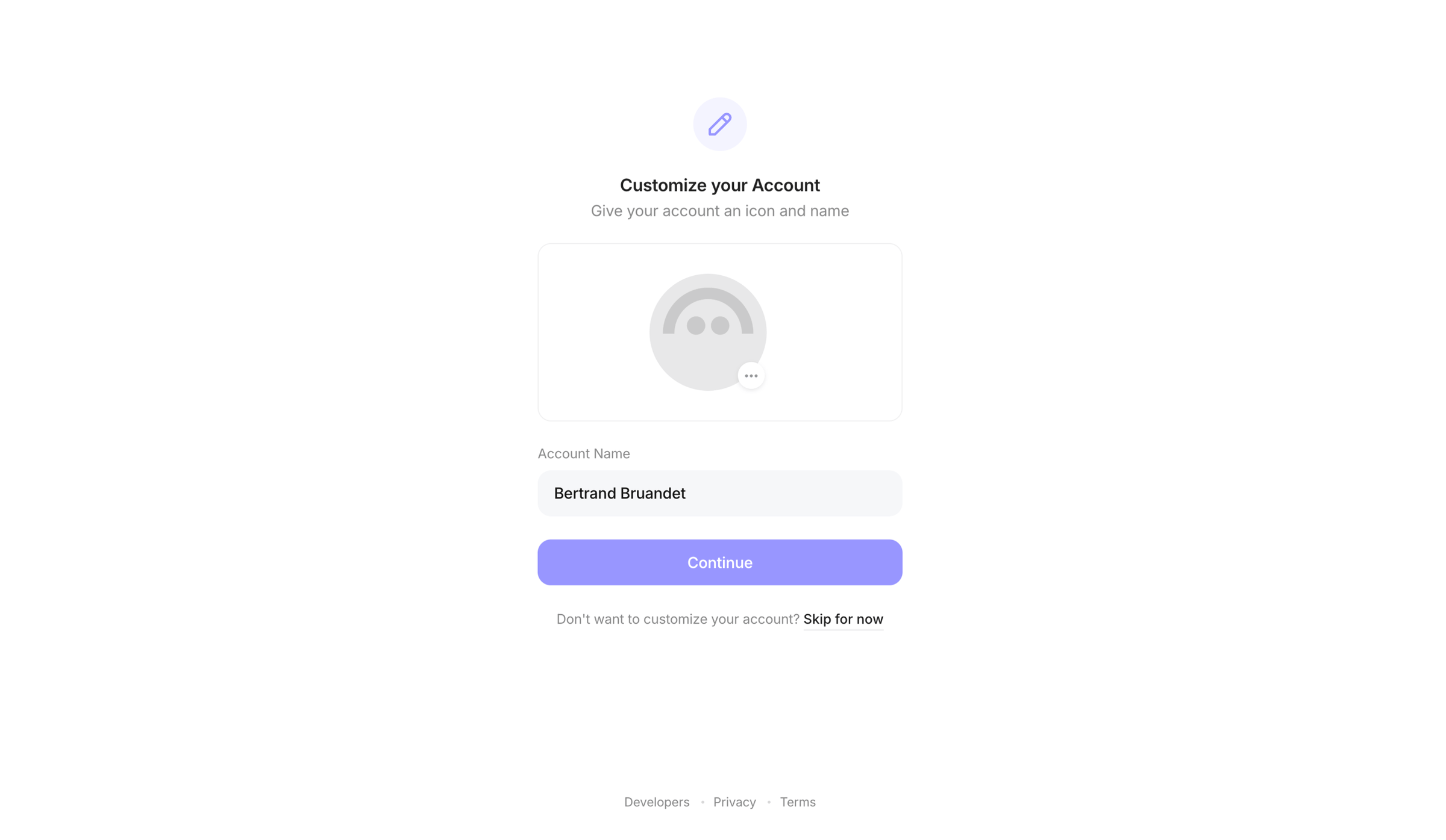 Family - Aave Account screen
